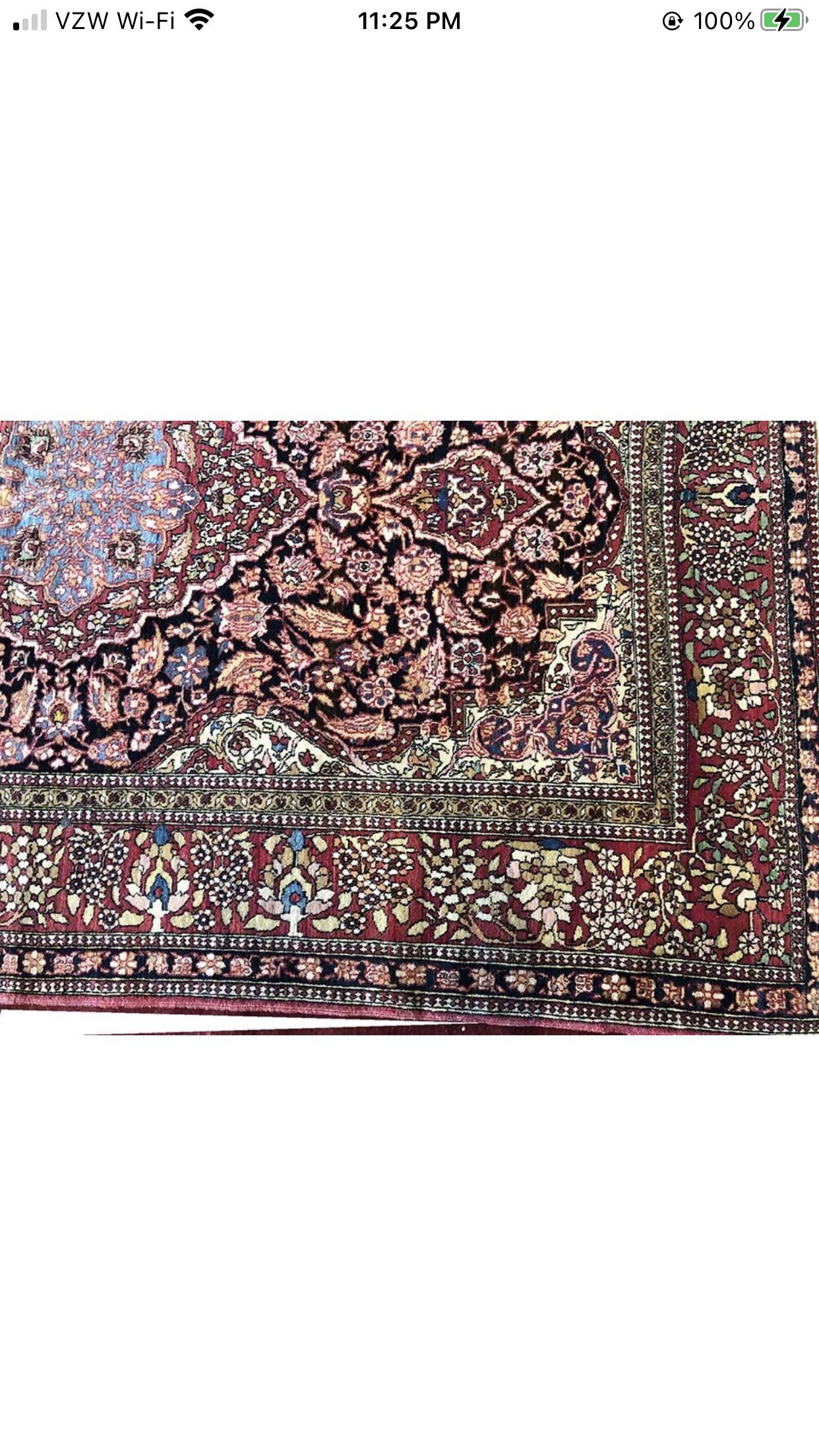 An Antique Persian Isfahan Ahmad Rug
