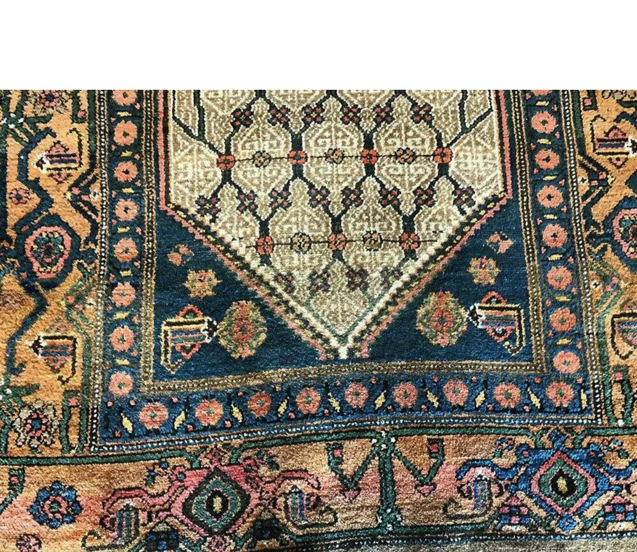 Antique Primitive & Tribal Camel Hair Persian Koliai Rug