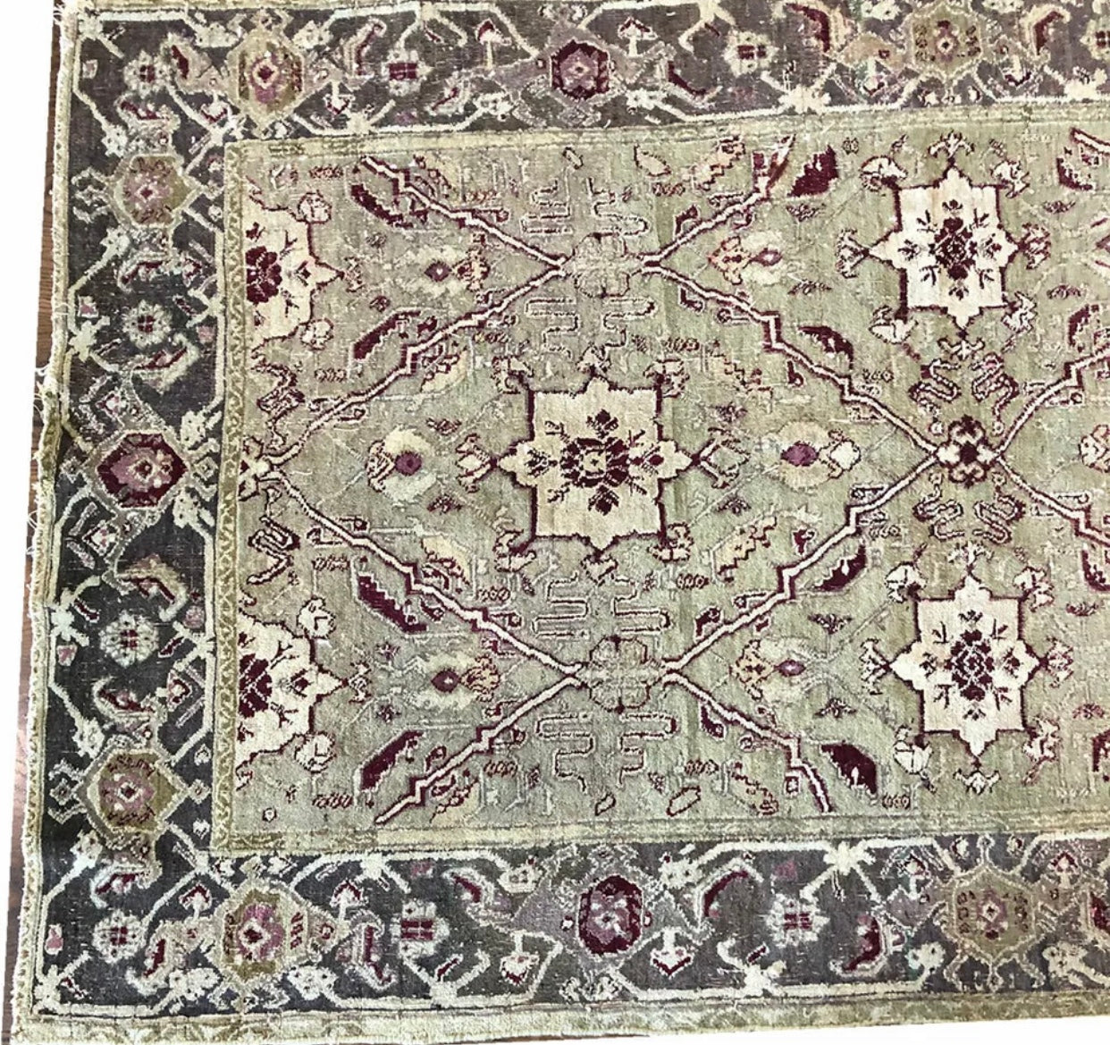 A 19th Century Indian Agra Rug “Prison Weave”
