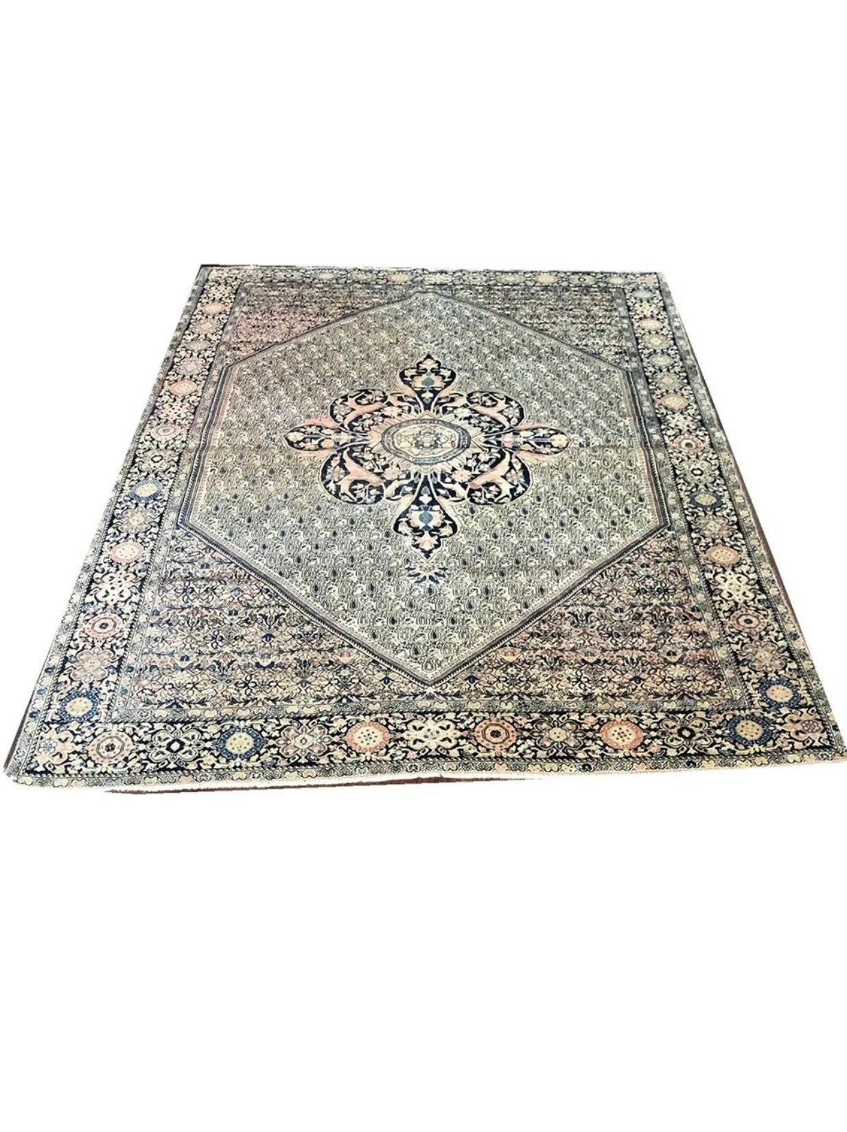 A Gorgeous Antique Persian Ferahan Sarouk Rug “Paisley”