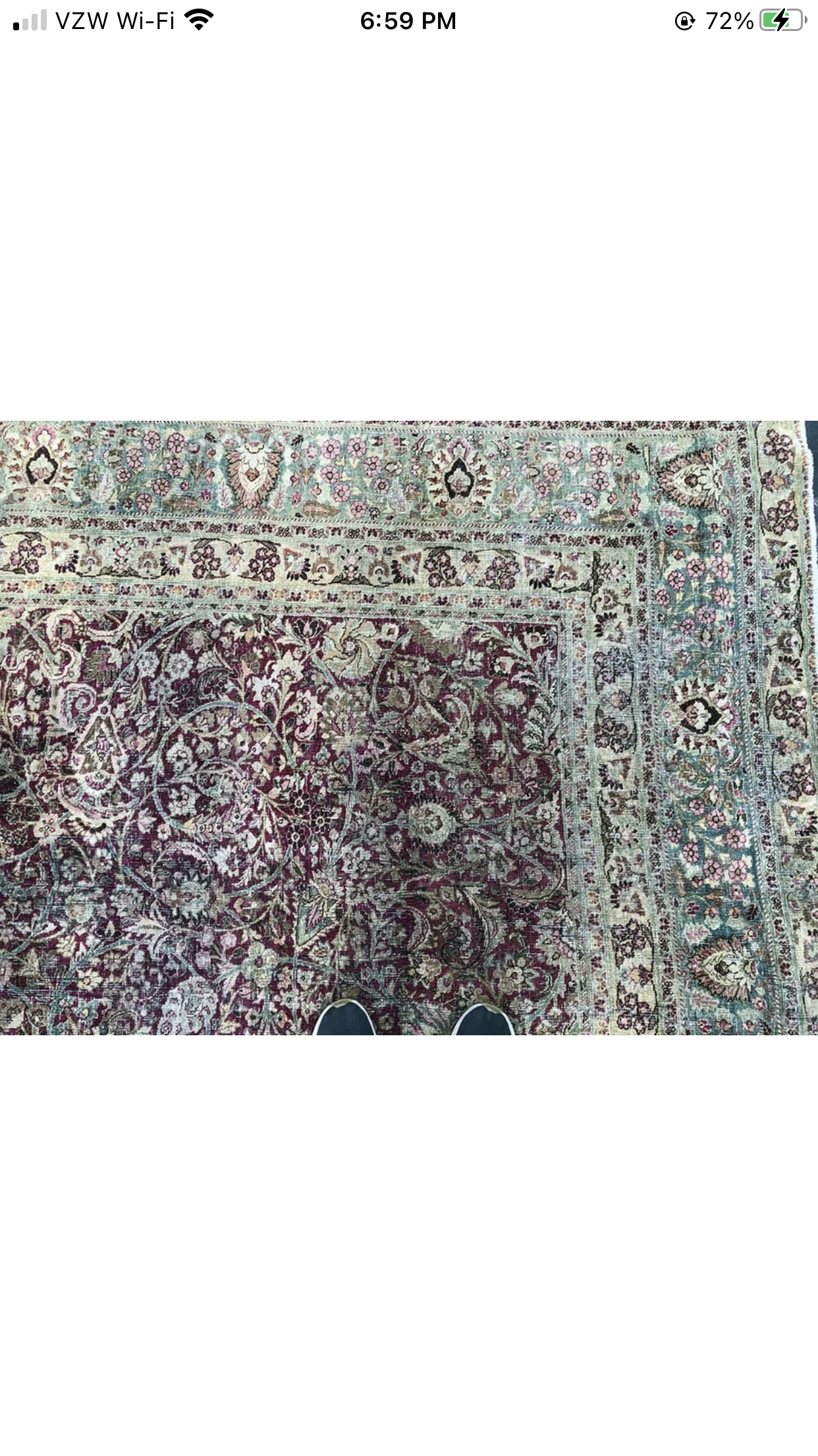 Antique 10’x14’ Distressed Persian Mashad Rug