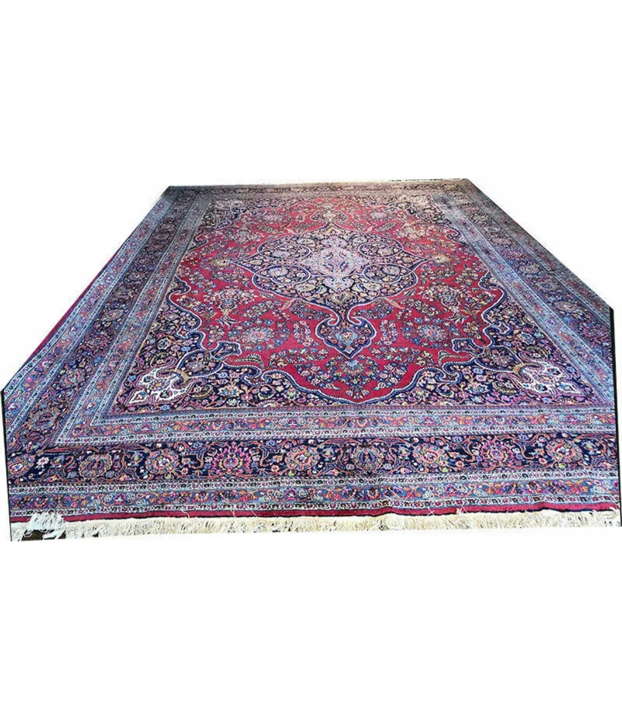 Antique Palace Size Drcorative Persian Khorasan / Mashad Rug