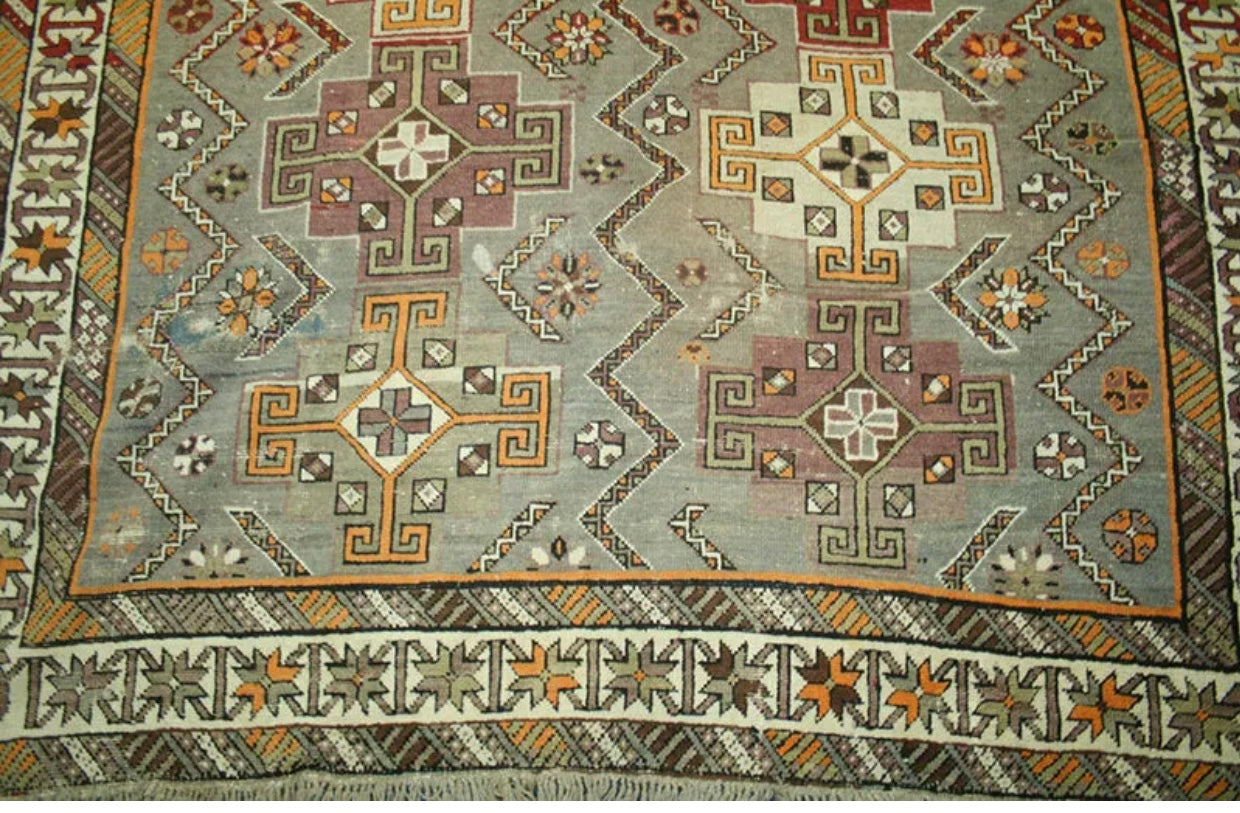 19th Century Gallery Size Caucasian Kazak Rug