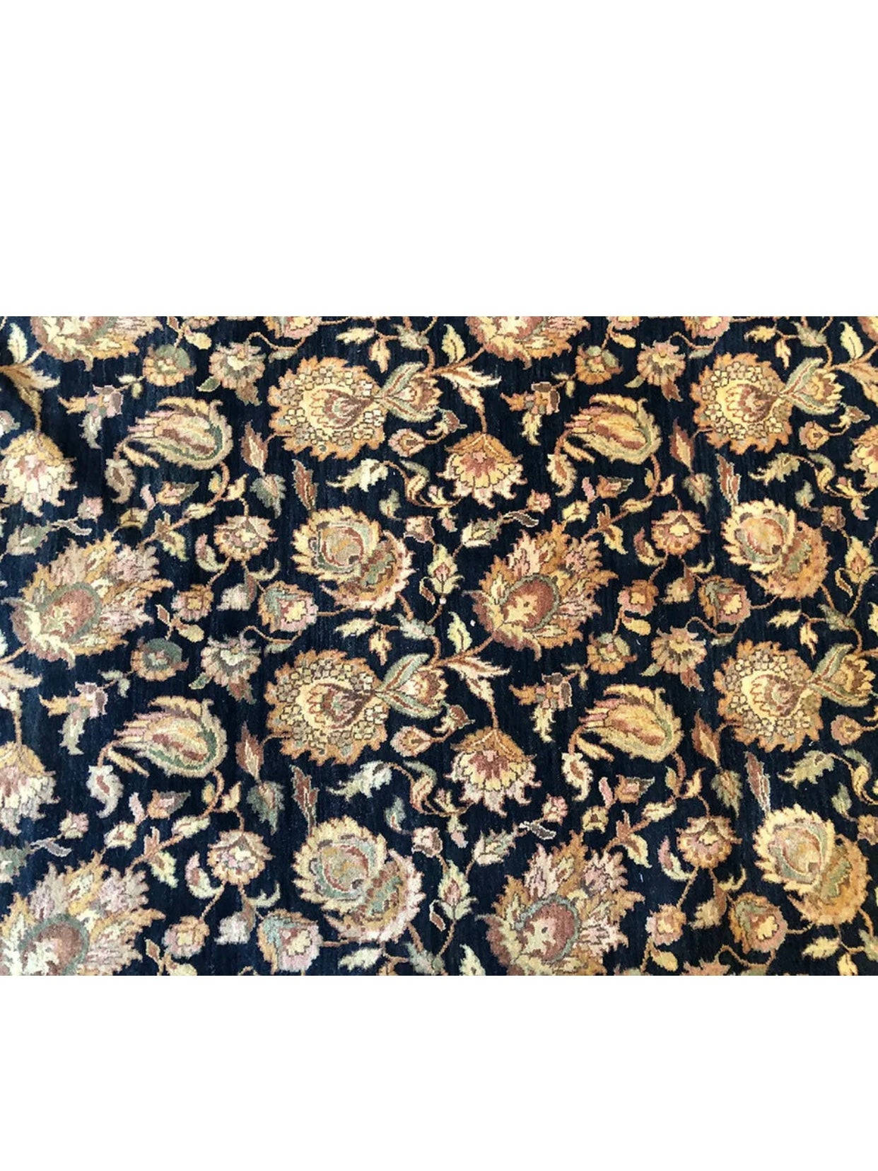 A Gorgeous 8’x10’ Black Ground Decorative Rug