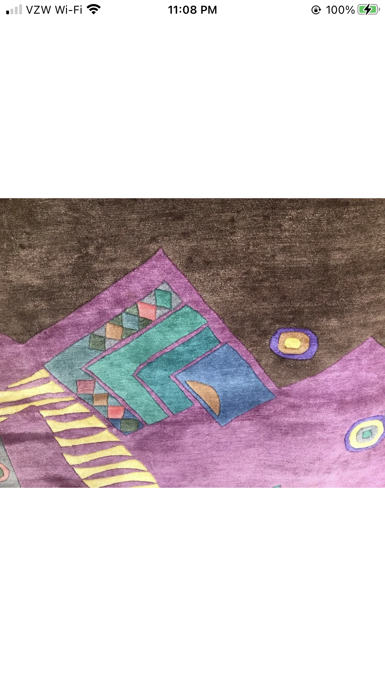A 2nd To None Vintage Geometric Art Deo Rug