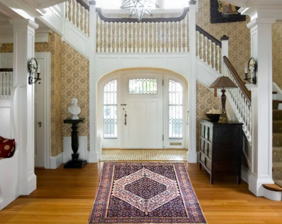 A Brilliant Antique Tribal Persian Seneh Rug