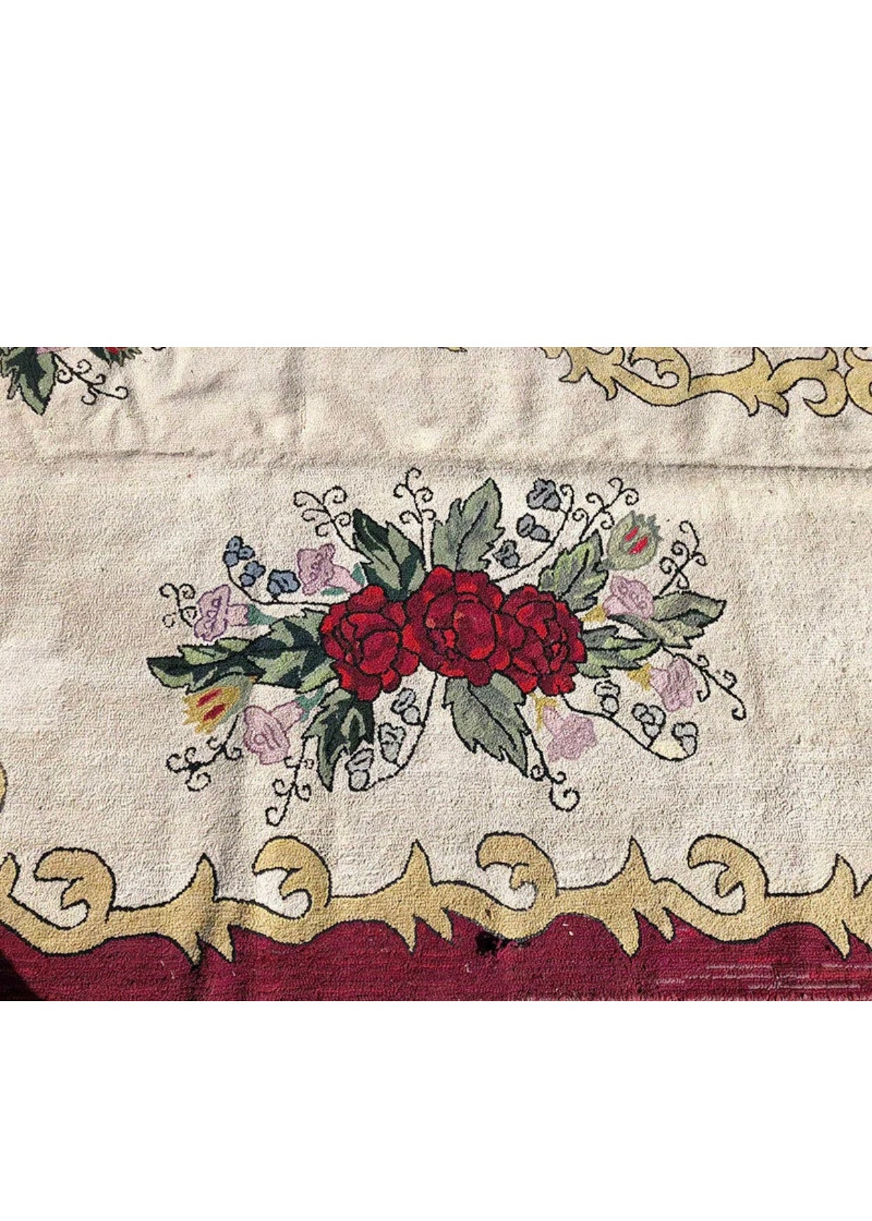 Antique Rate Palace Size 10’ x 15’ American Hooked Rug