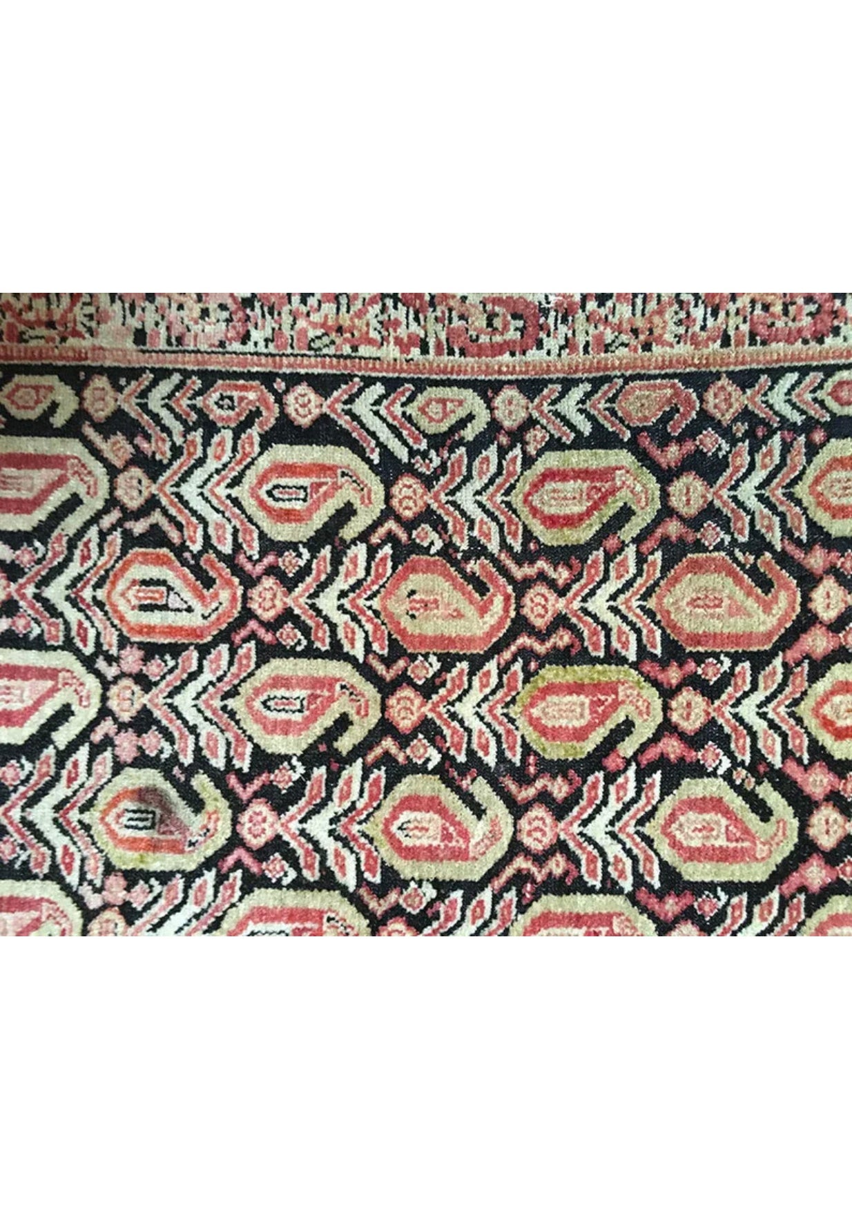 A Sensational Antique Persian Seneh Area Rug