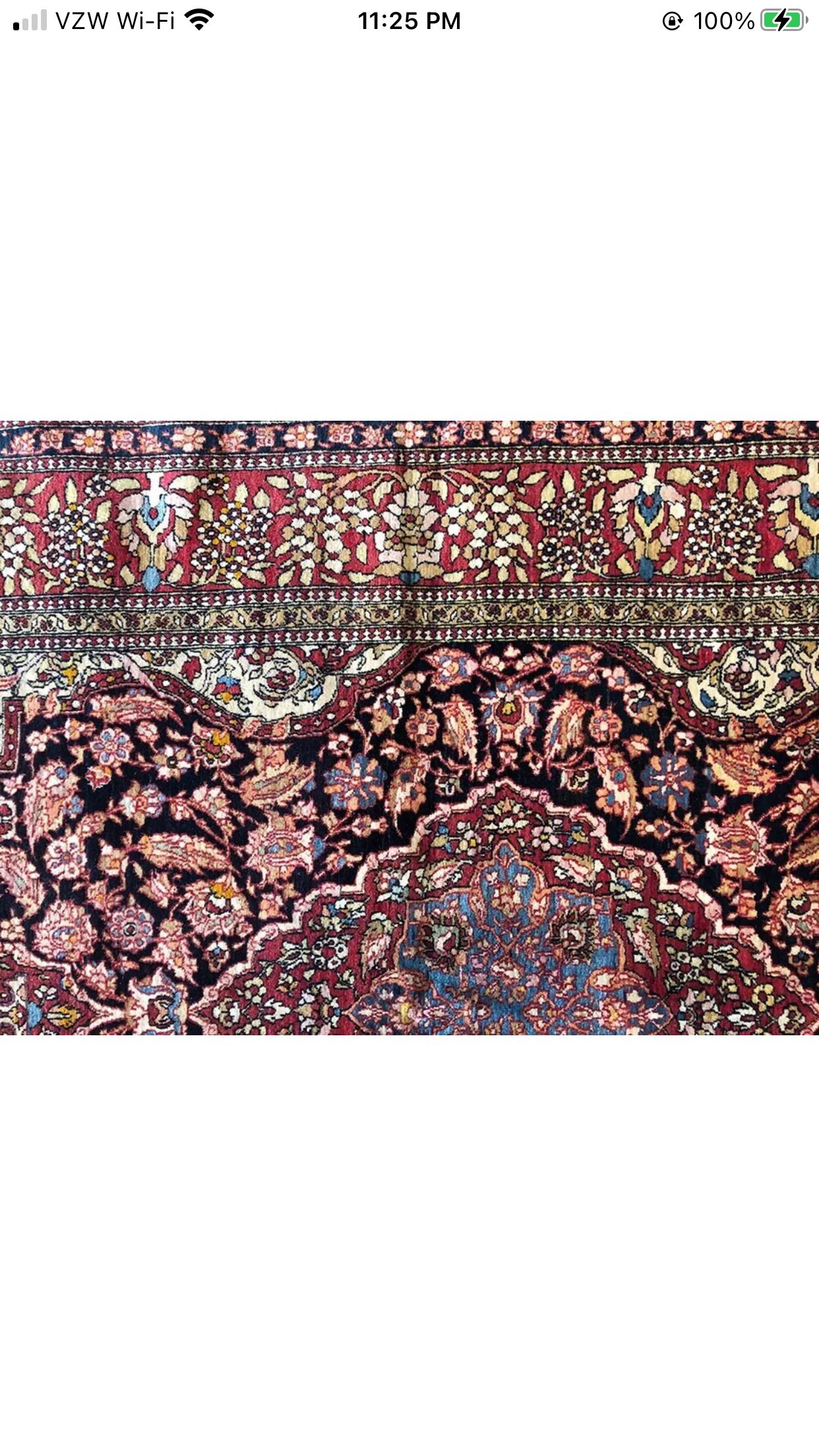 An Antique Persian Isfahan Ahmad Rug