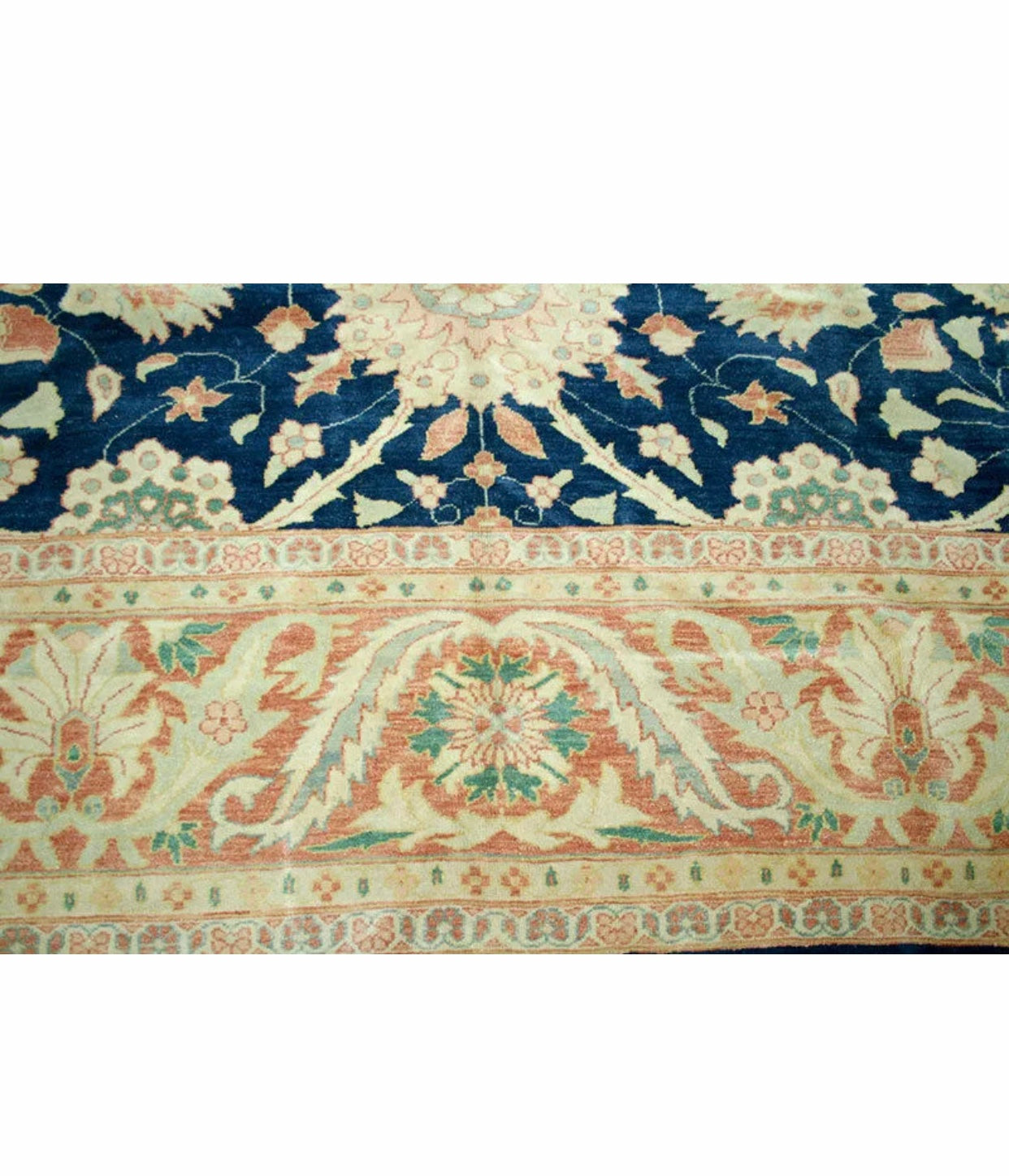 A Gorgeous Egyptian Rug with Persian Sultanabad Inspired