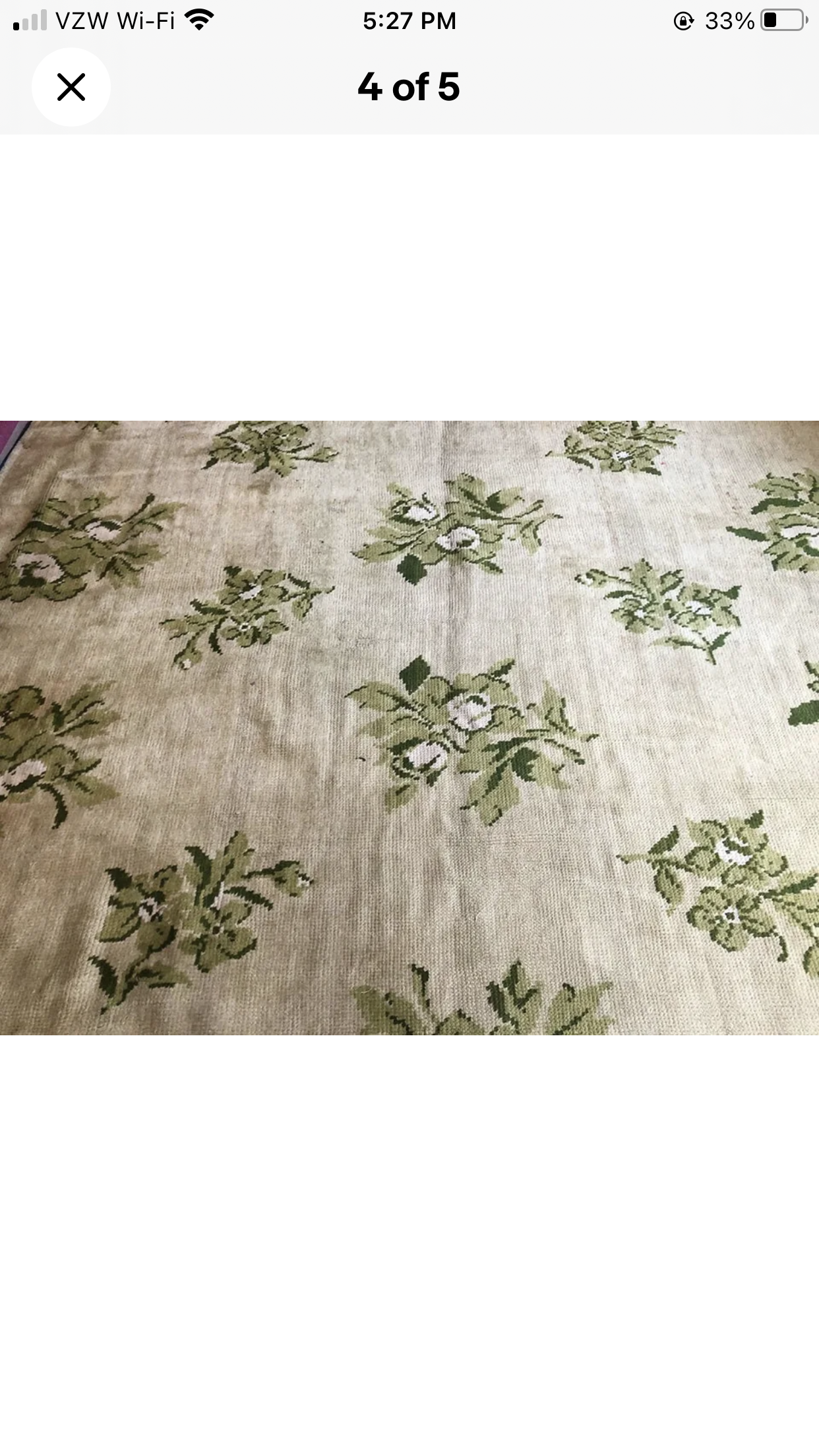 Antique Decorative Victorian 8’x9’ English Beglow Rug