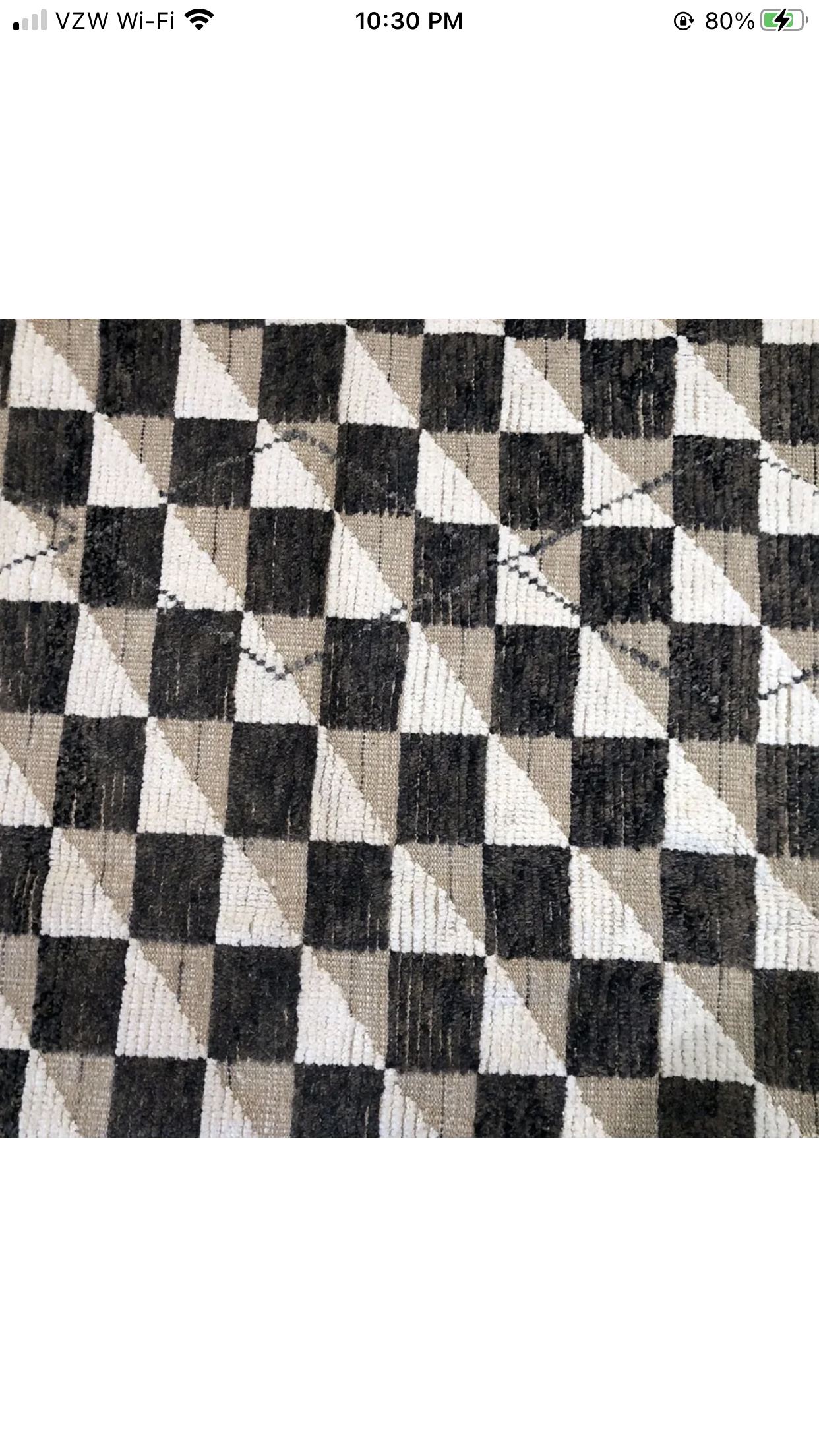 A Modern Checkered Pattern Moroccan Rug