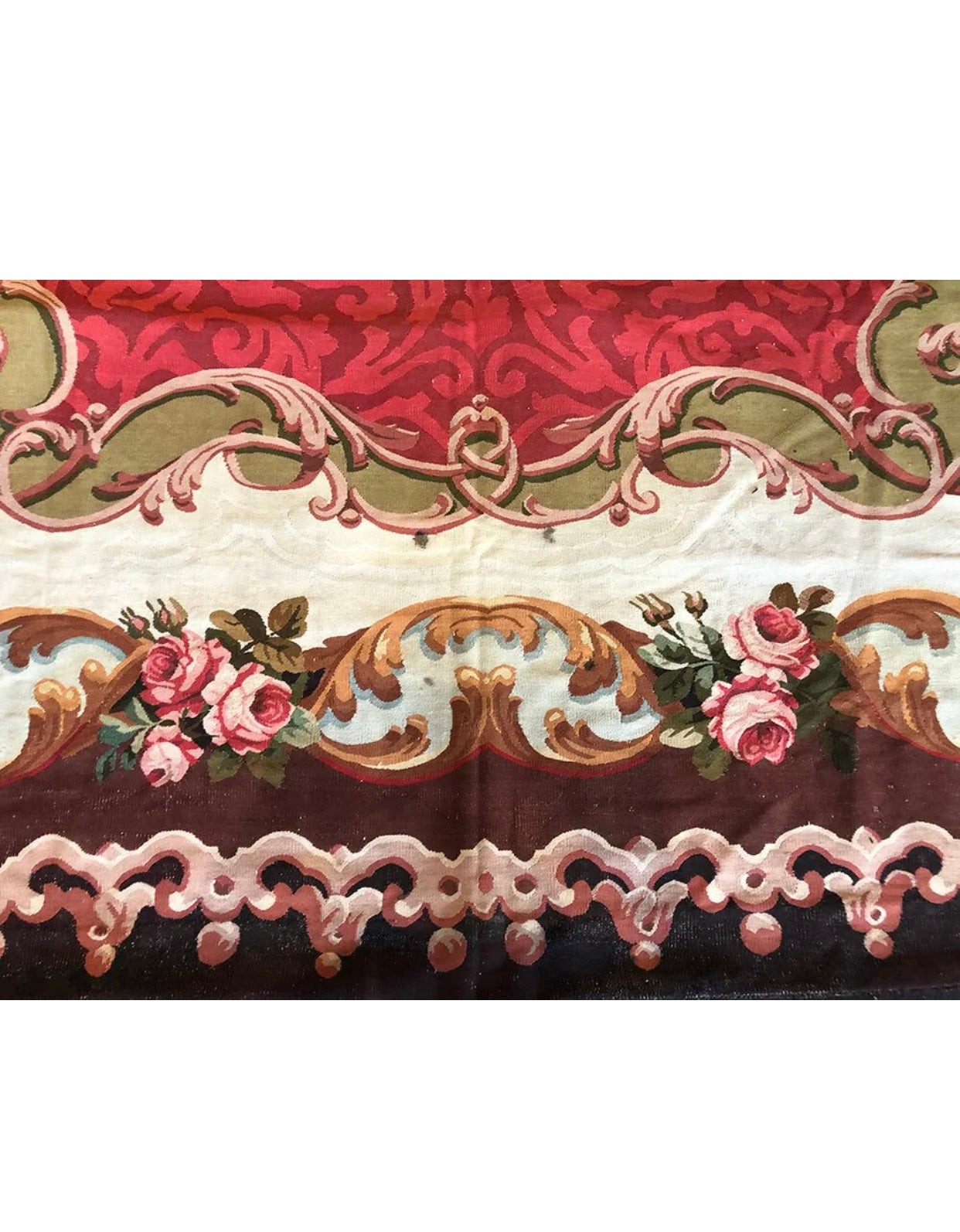 A 19th Century Palatial Size French Aubusson Flat Weave Rug