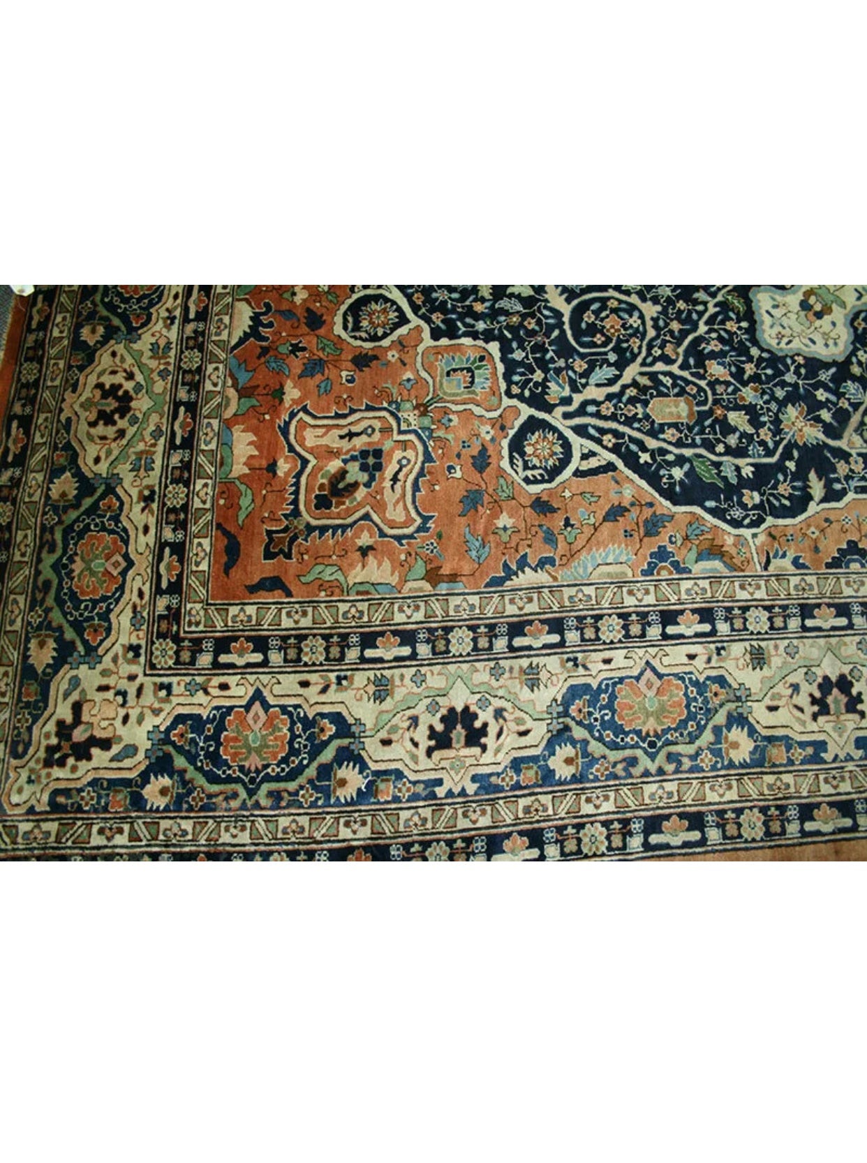 A Rare Antique Ukrainian Rug with “Ferahan Sarouk Style”