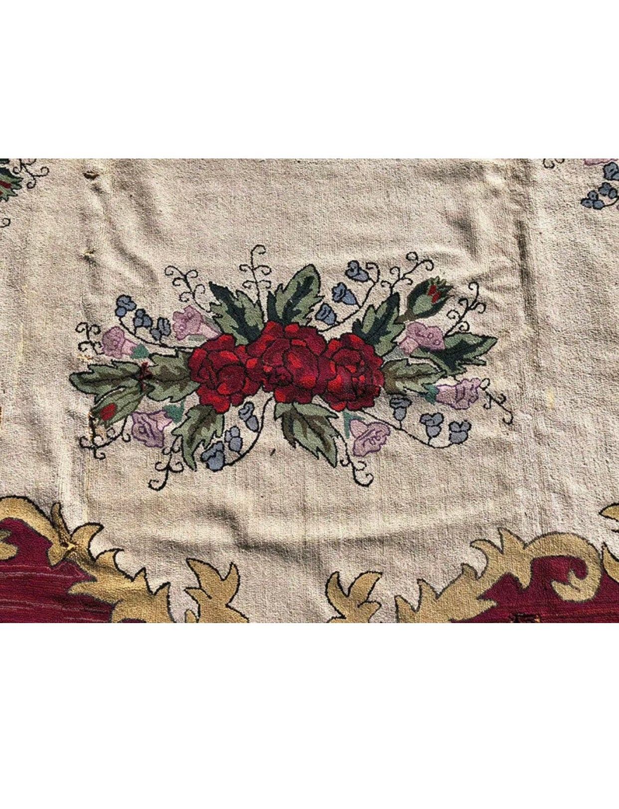 Antique Rate Palace Size 10’ x 15’ American Hooked Rug
