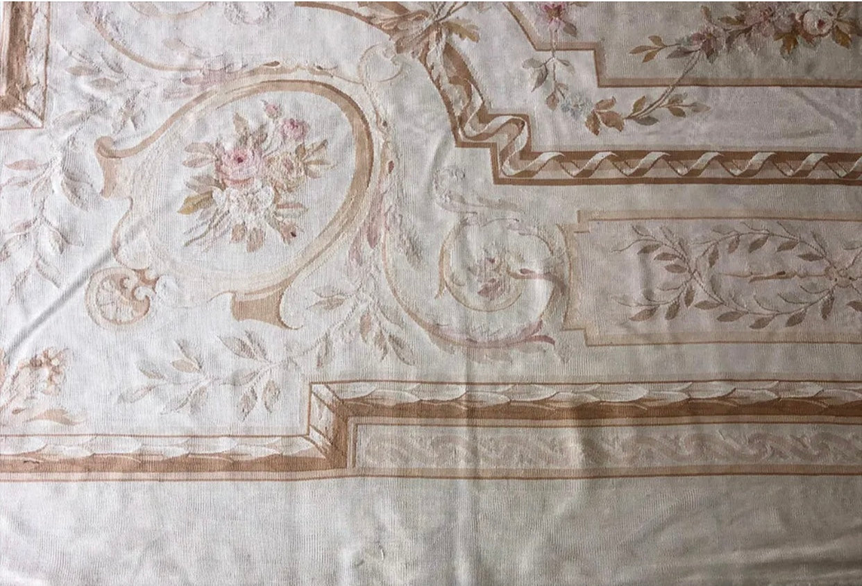 A 19th Century Palace Size 11’x 15’ French Aubusson Rug