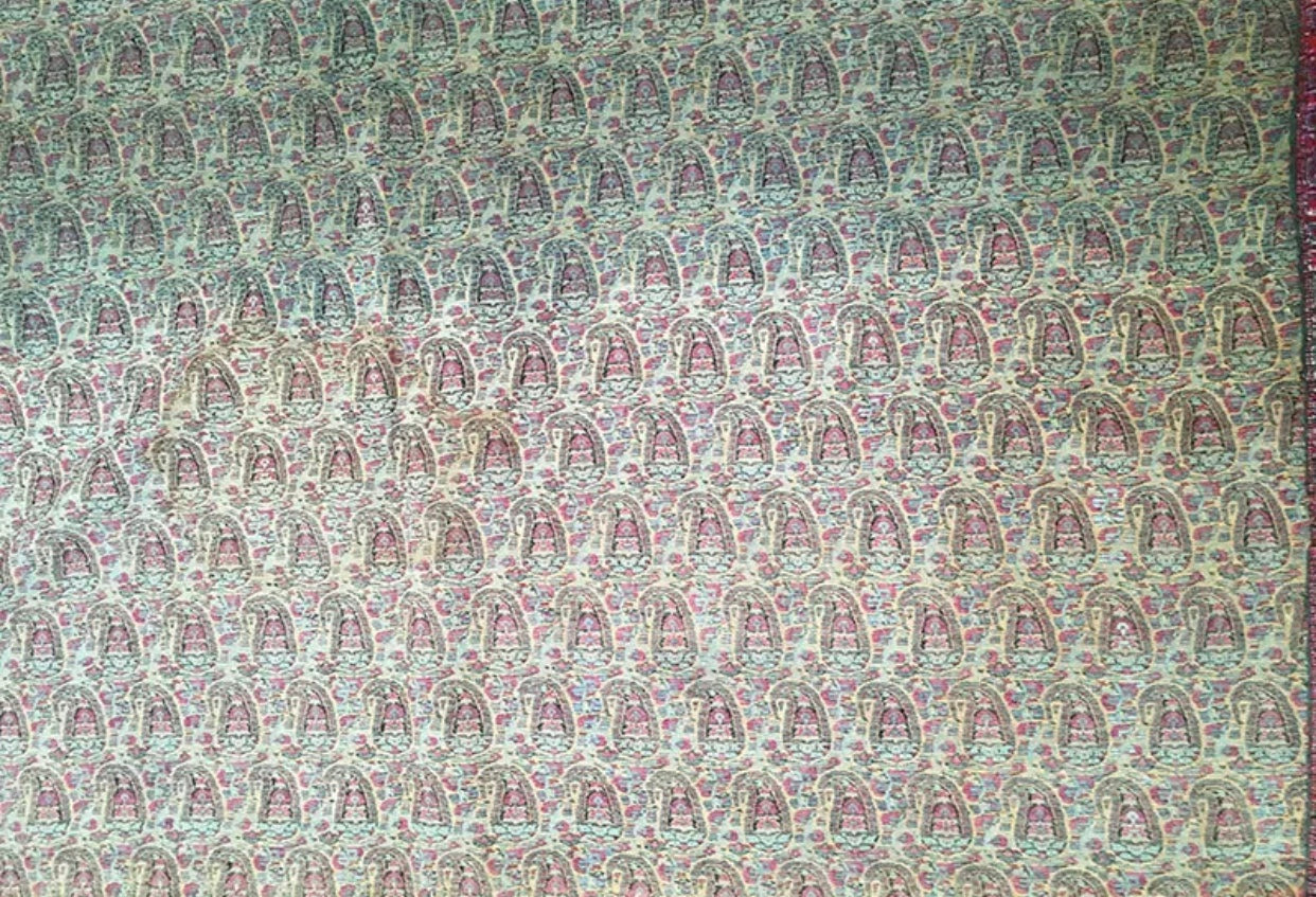 A 19th Century Persian Kerman Embroidery “Termeh” Textile