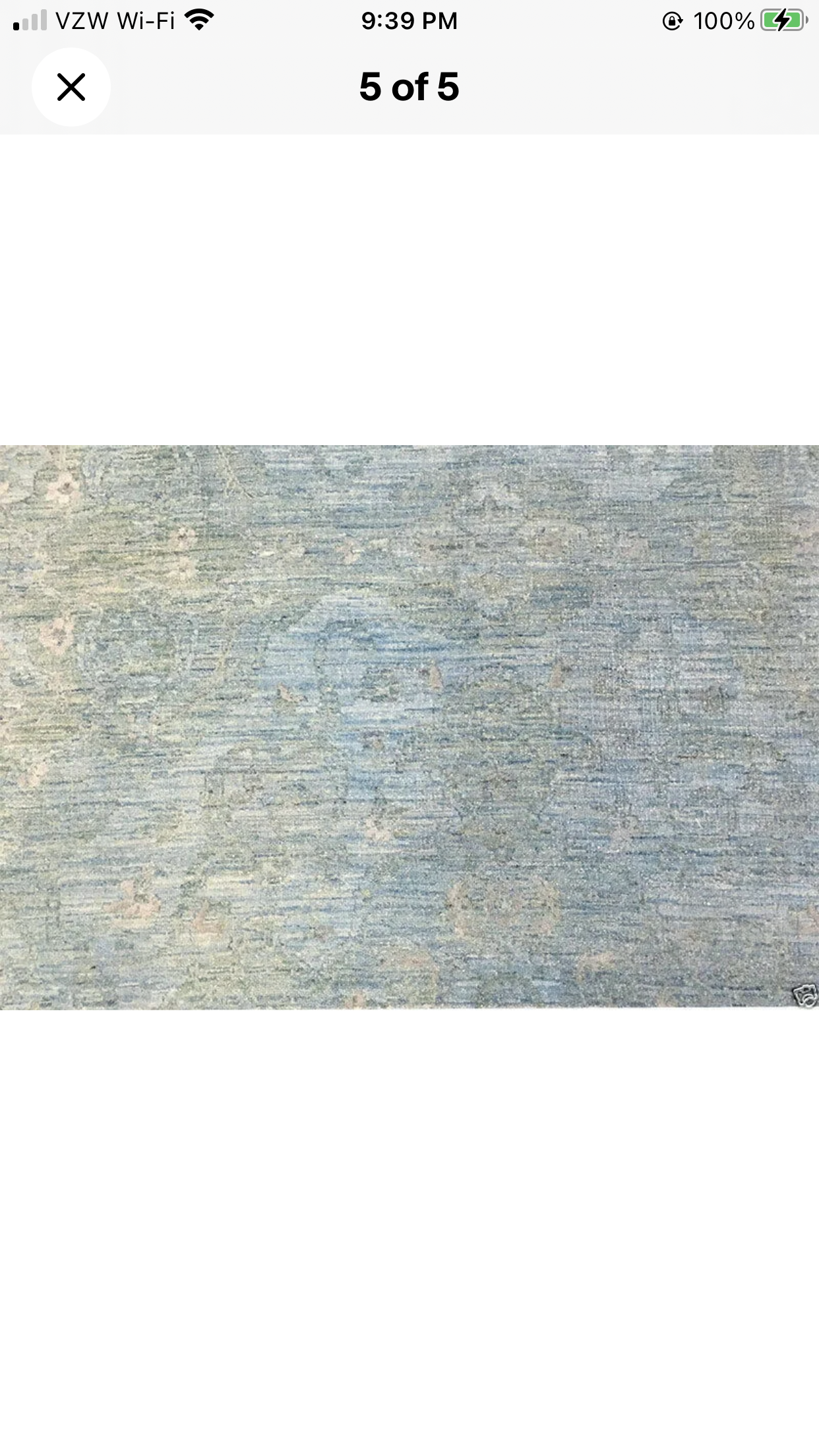 A Gorgeous Blue Ground Modern/ Contemporary Area Rug
