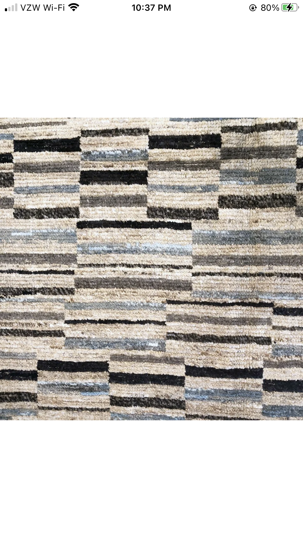 A Modern Stripe Pattern Moroccan Area Rug