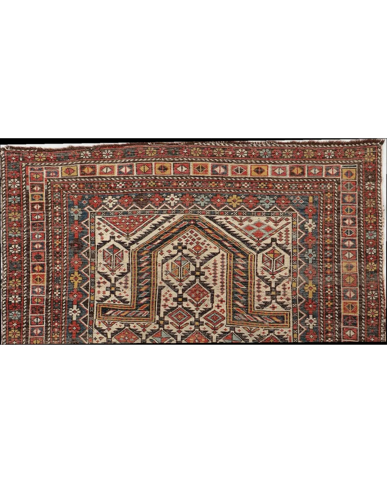 A 19th Century Caucasian Prayer Dagestan Marseli Rug