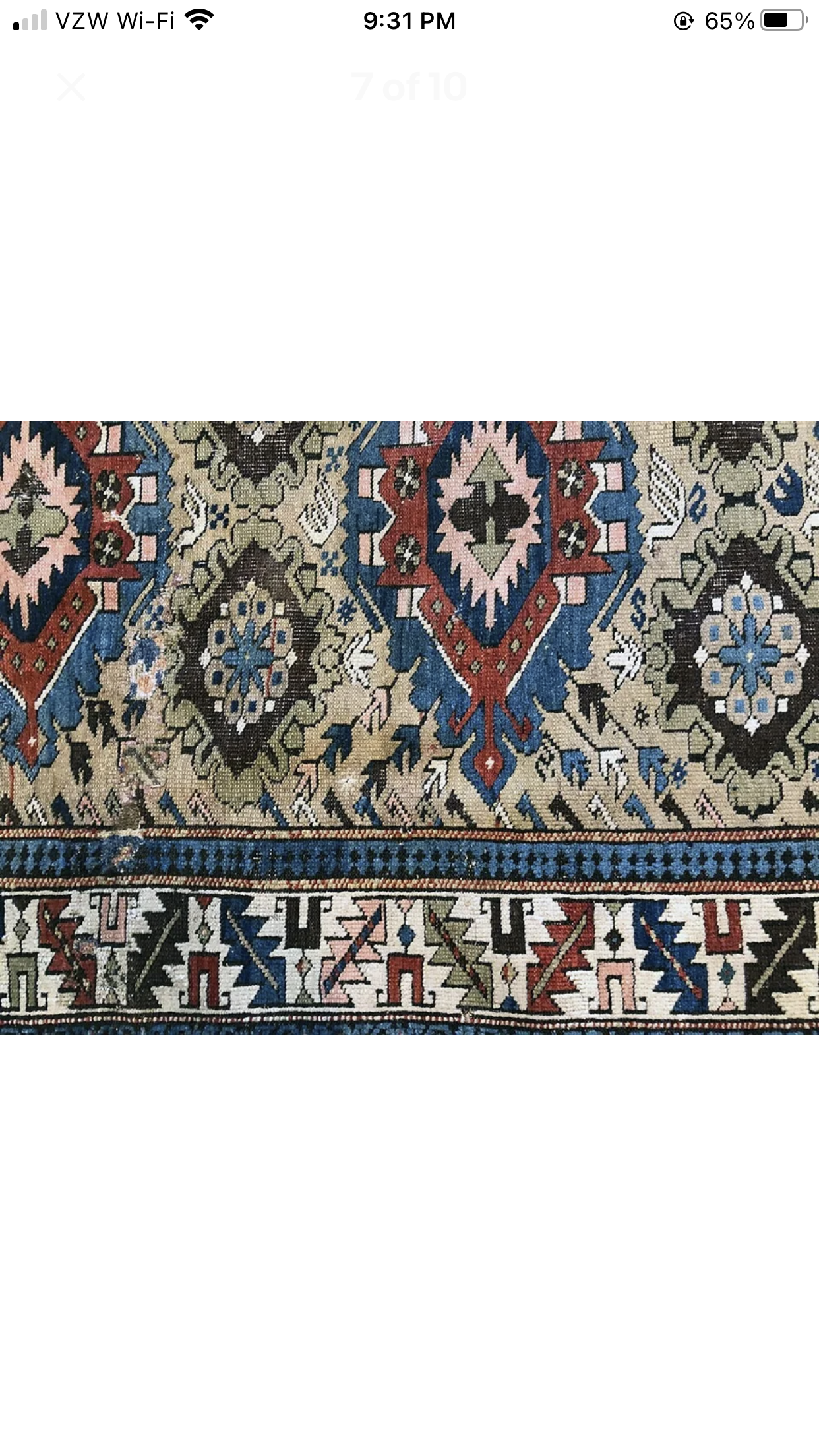 An Antique 19th Century Caucasian Kazak rug