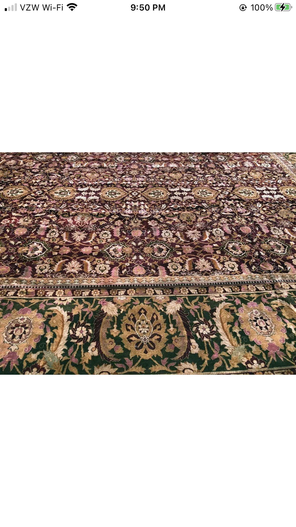 A Huge Palace Size 20’ x 22’ Indian Agra Rug