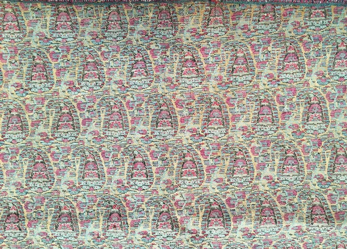 A 19th Century Persian Kerman Embroidery “Termeh” Textile