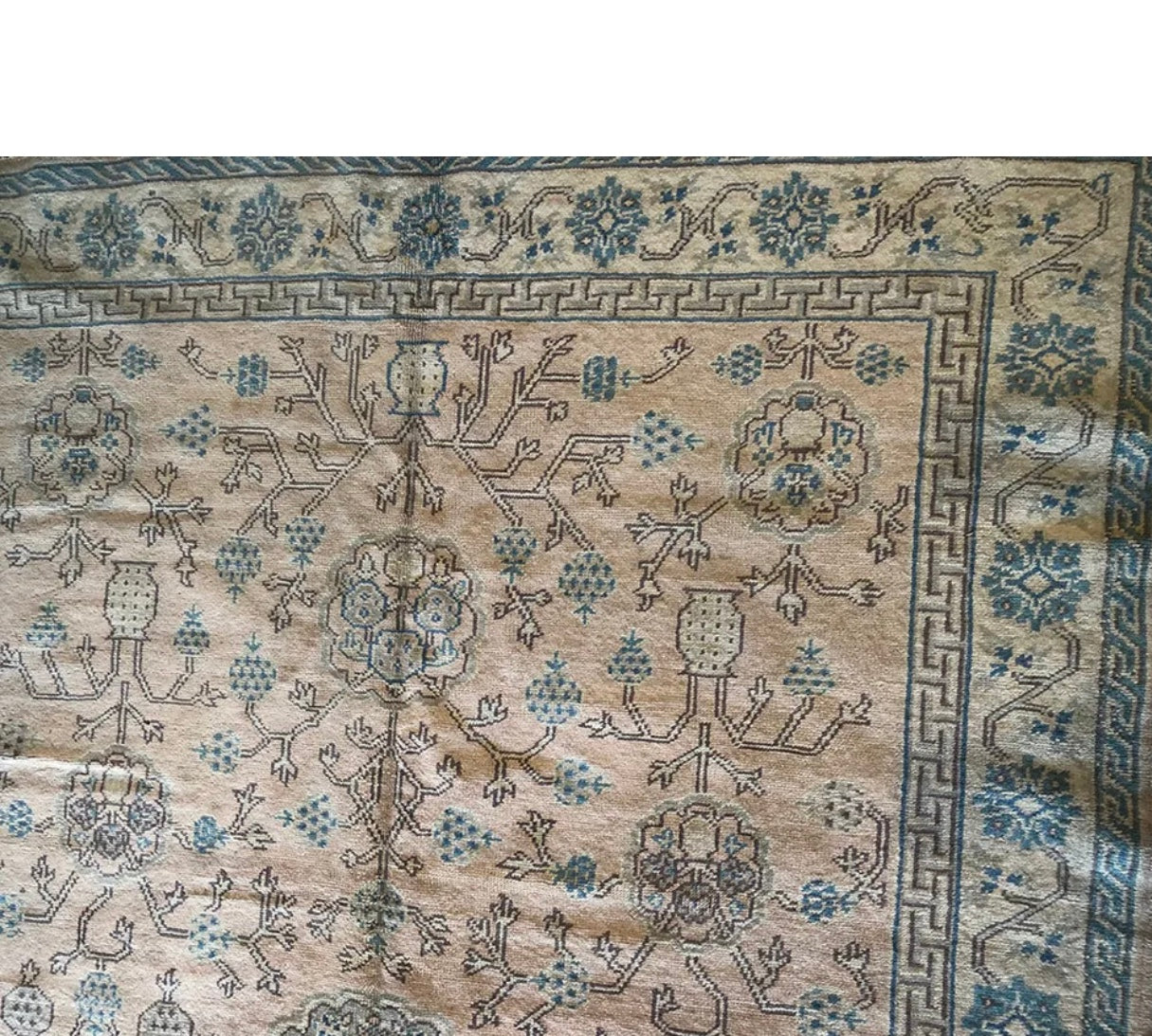 An Antique Turkish Oushak Rug