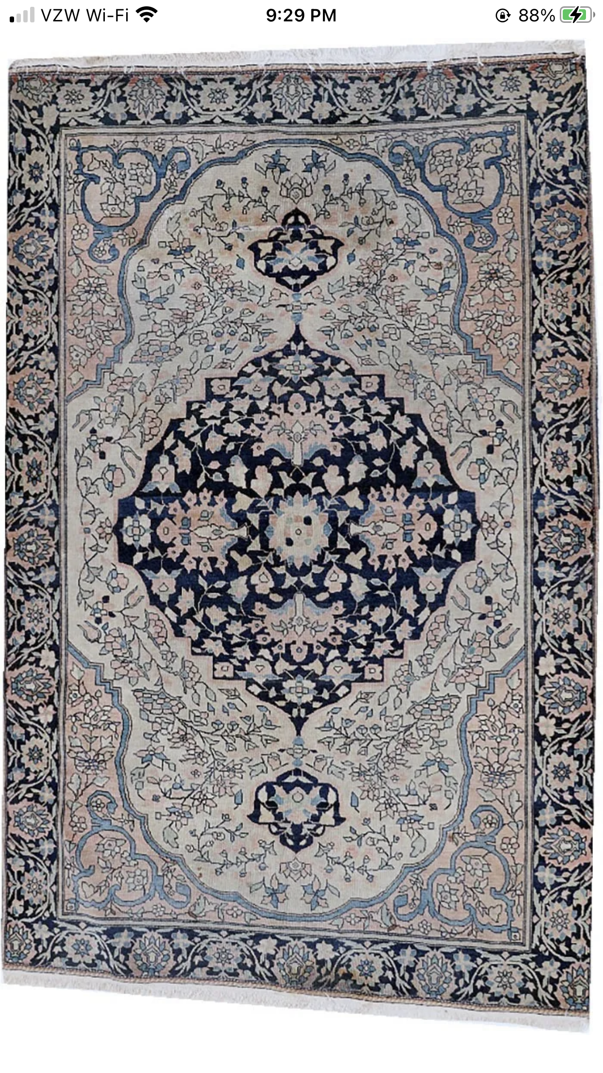 Antique Persian Ferahan Sarouk Area Rug