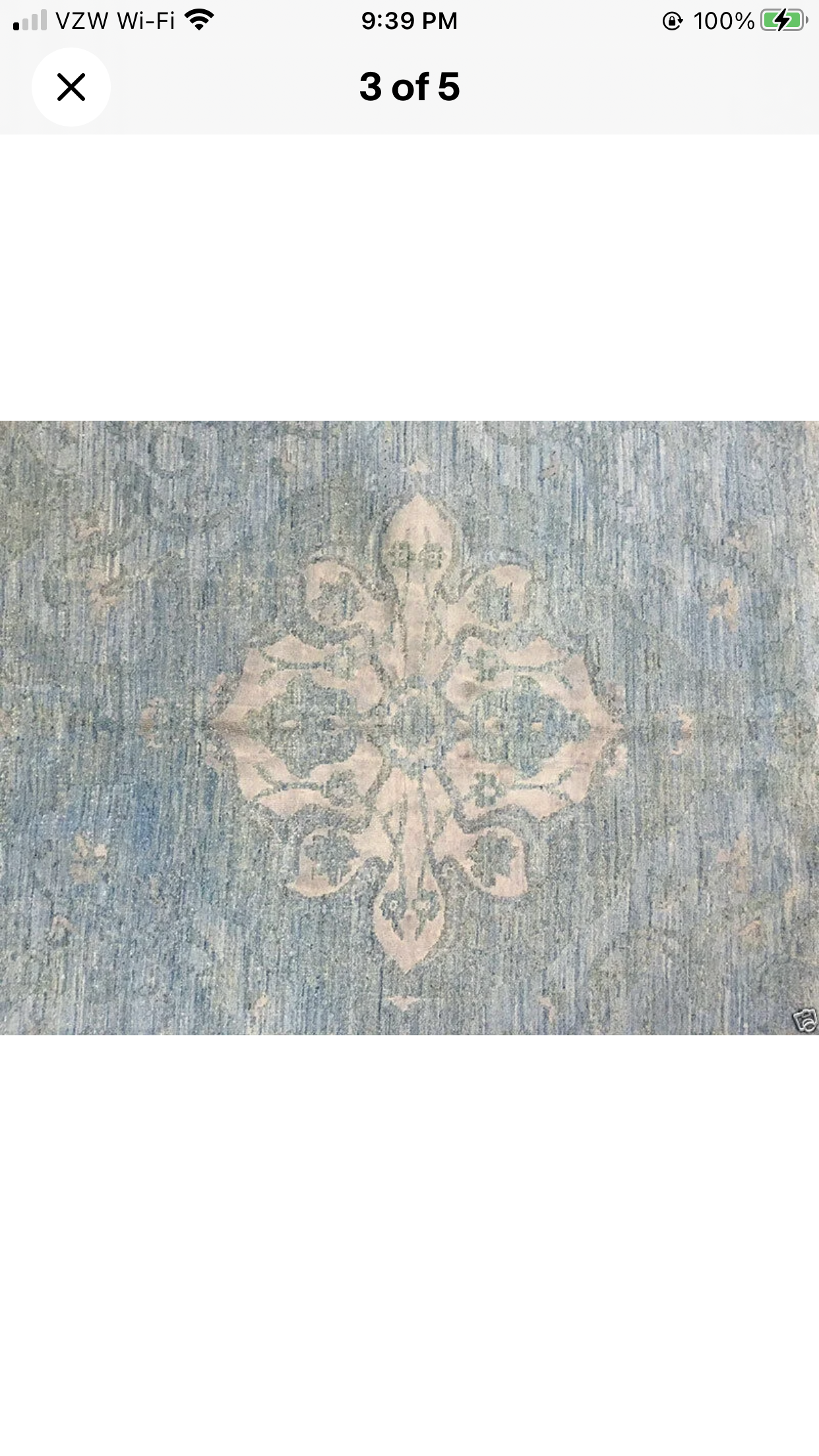 A Gorgeous Blue Ground Modern/ Contemporary Area Rug