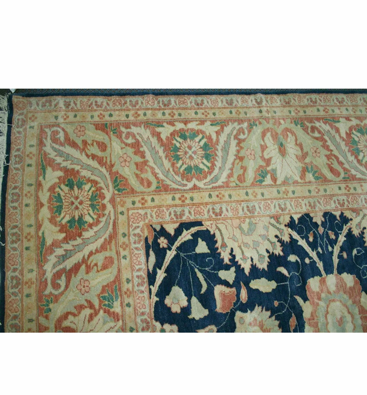 A Gorgeous Egyptian Rug with Persian Sultanabad Inspired