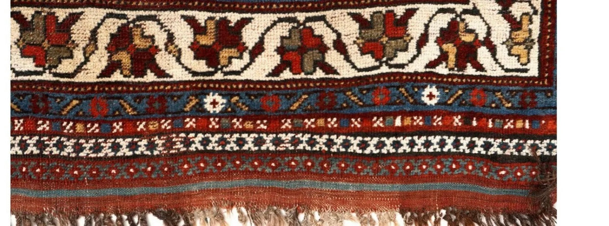 Antique Primitive & Tribal SW Persian Khamseh Rug
