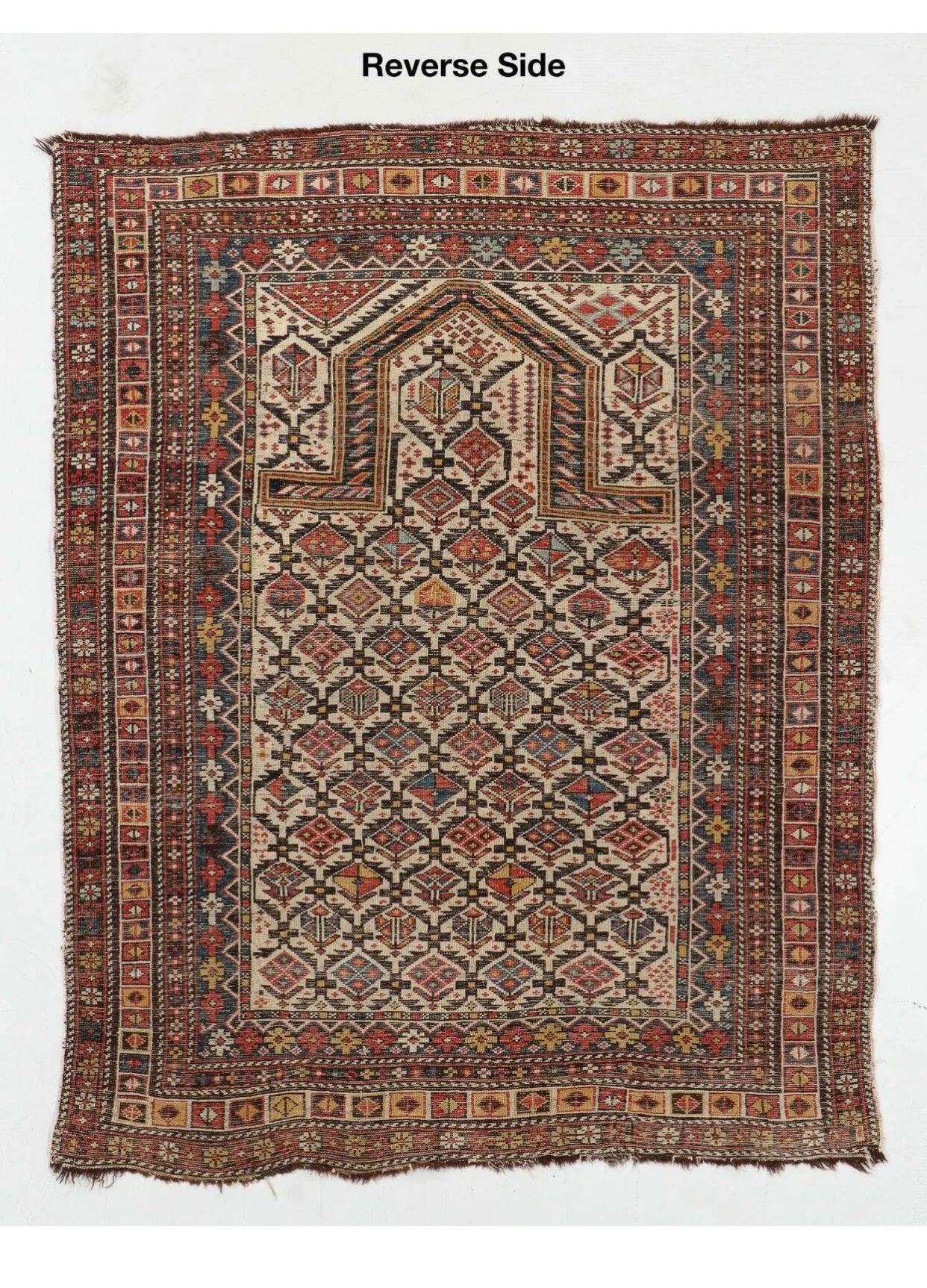 A 19th Century Caucasian Prayer Dagestan Marseli Rug
