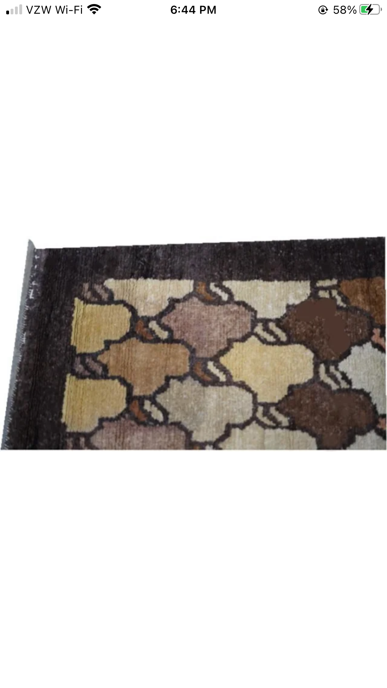 Antique Rare Geometric Art Deco Chinese Rug