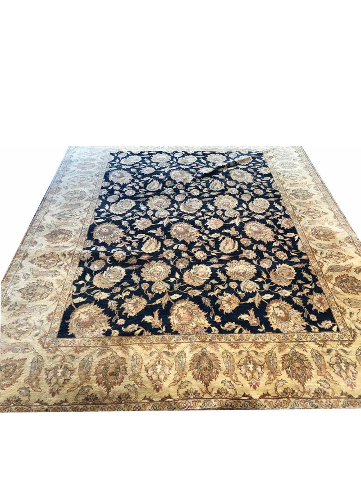A Gorgeous 8’x10’ Black Ground Decorative Rug