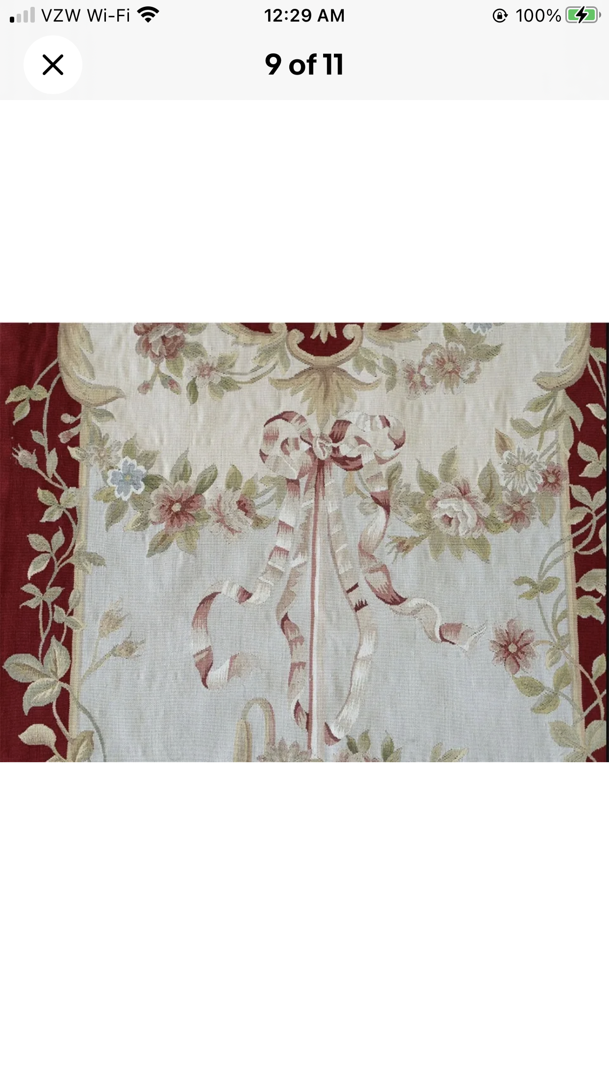 A Pair Of 100% Silk French Aubousson Panel
