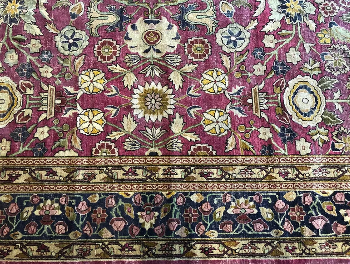 Antique Worn Out Look Indian Amritsar Rug