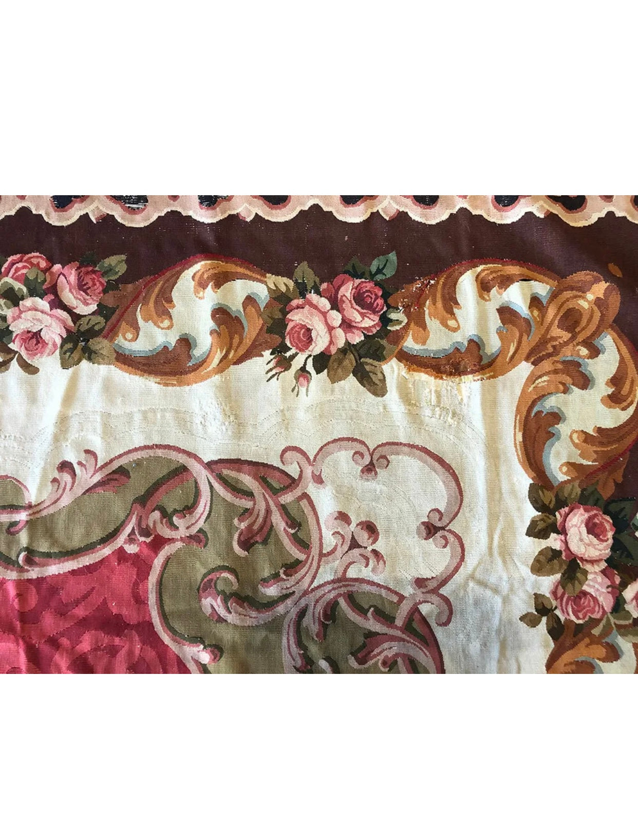 A 19th Century Palatial Size French Aubusson Flat Weave Rug