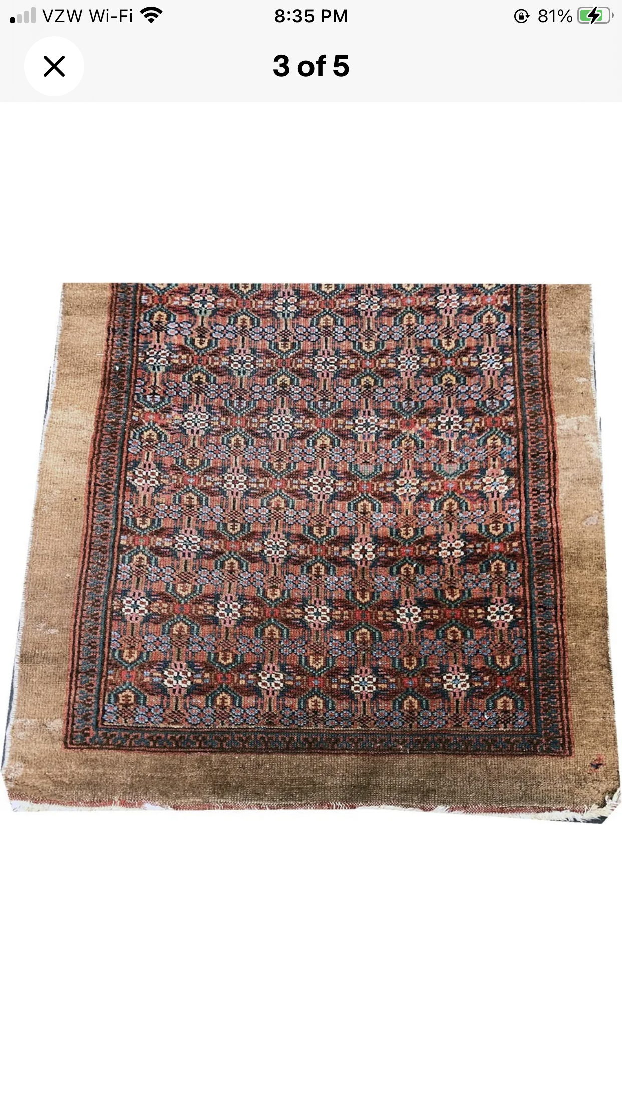 Antique 3’ x 16’ Persian Saran Hallway Runner Rug