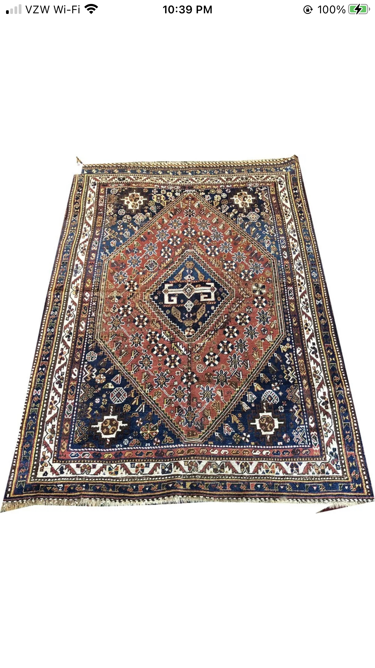 Antique Primitive & Tribal SW Persian Qashqai Rug