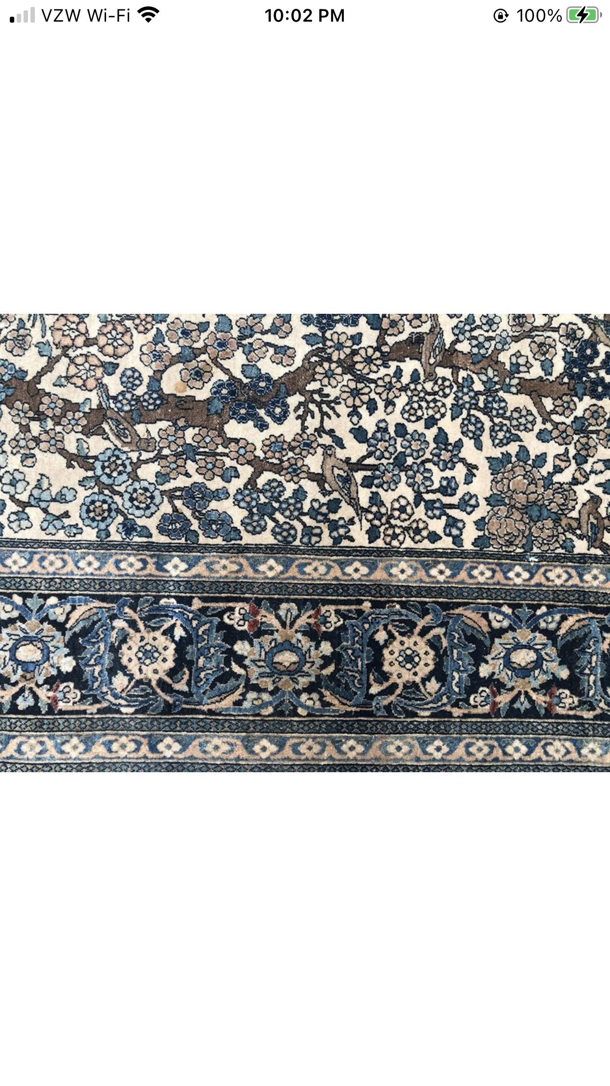 Antique Sensational Persian Isfahan Pattern Rug “ Tree Of Life” Drsign