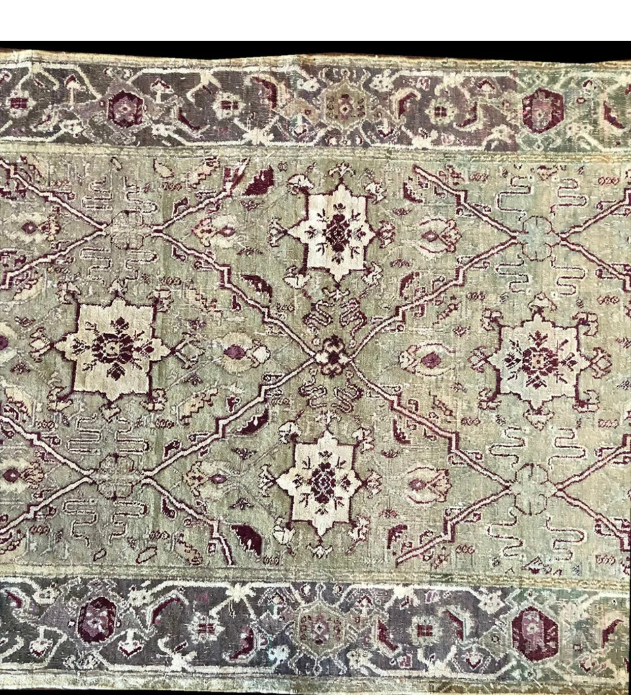 A 19th Century Indian Agra Rug “Prison Weave”