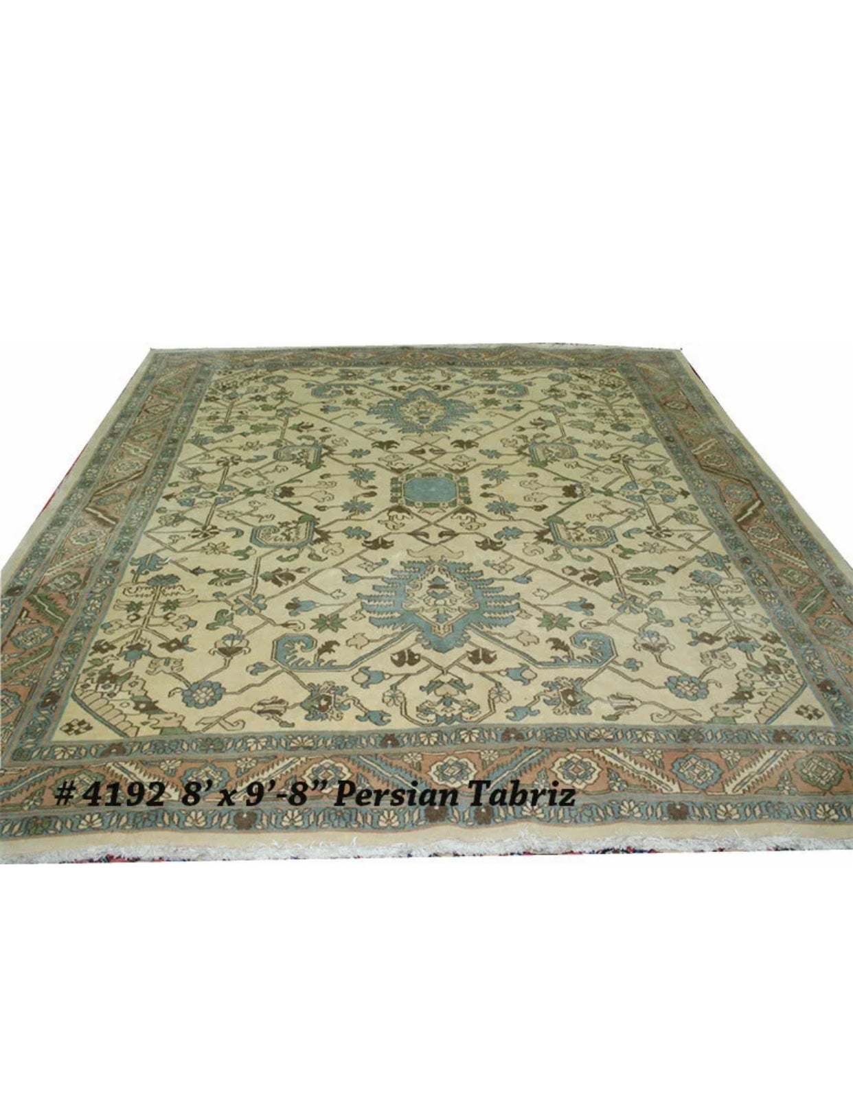 A Superb Antique Signed Persian Tabriz Rug