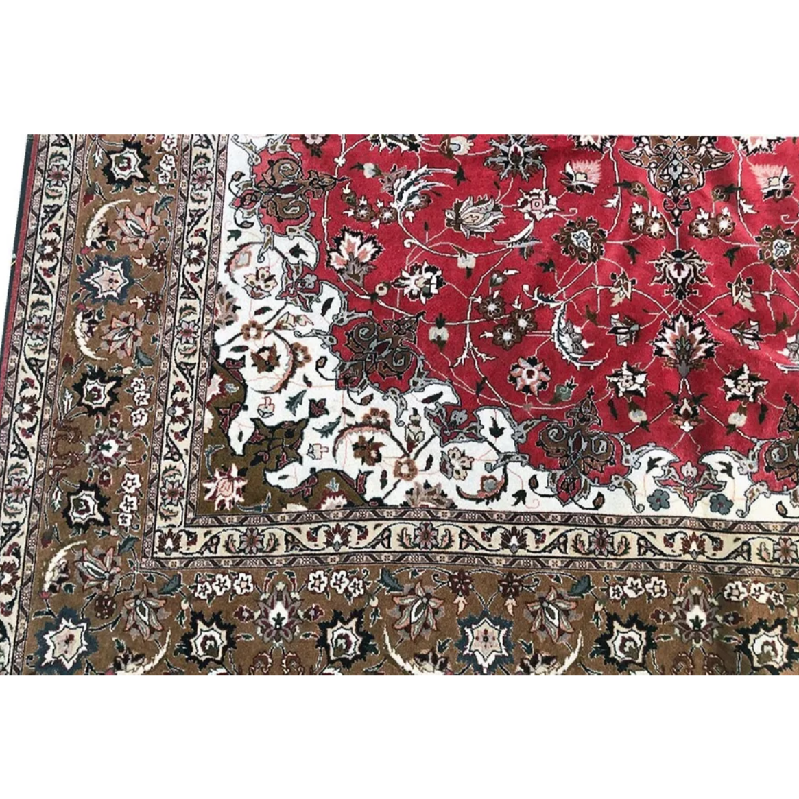 400 KPSI Wool&Silk Persian Tabriz Rug