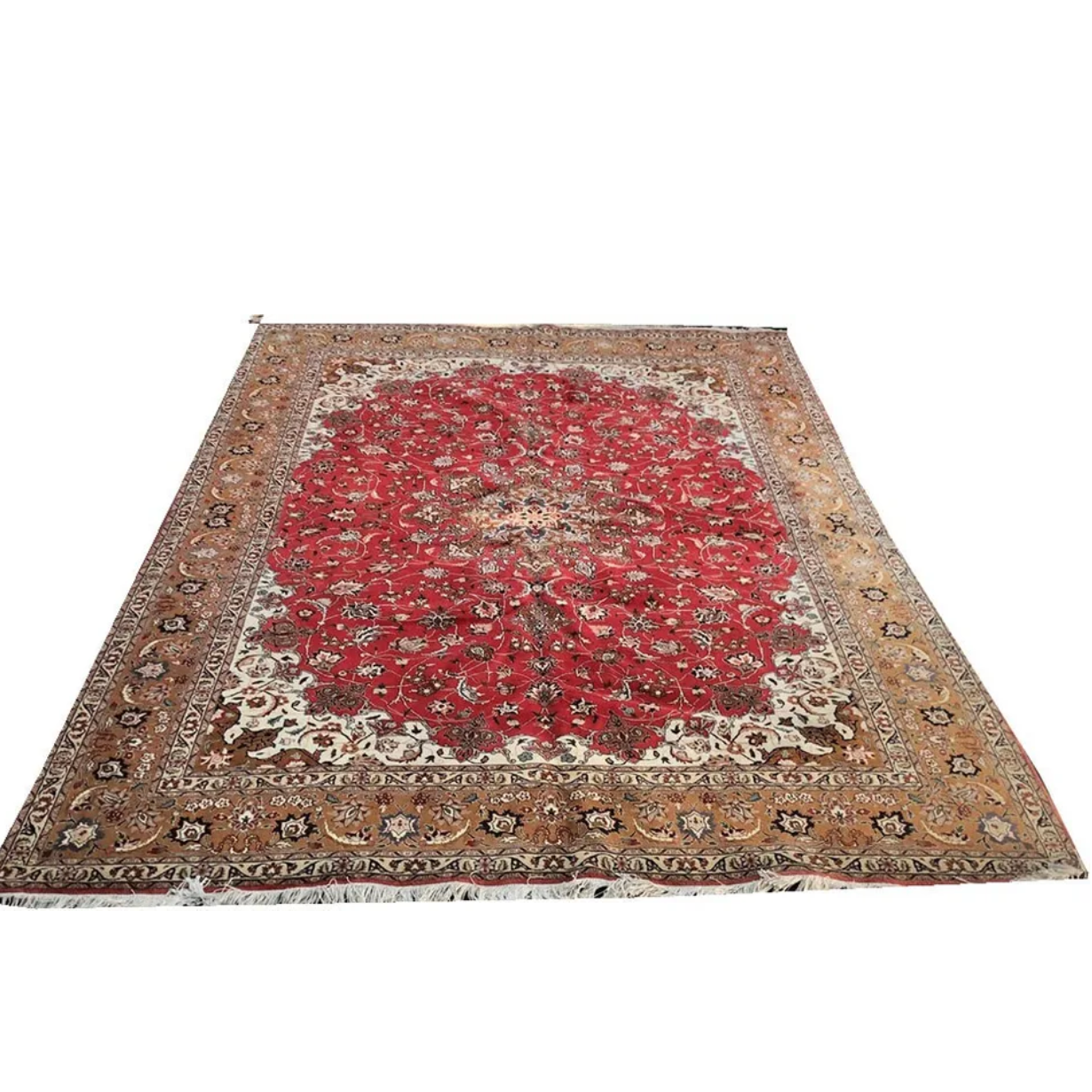 400 KPSI Wool&Silk Persian Tabriz Rug