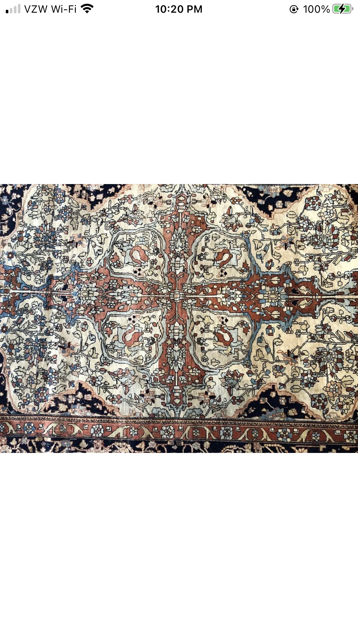 Antique Exotic Persian Mohtashem Rug