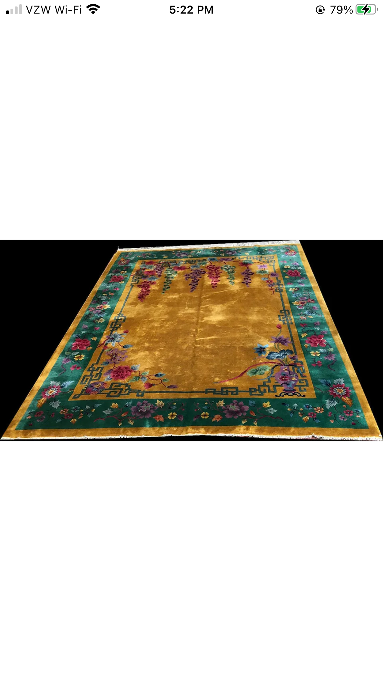 A Breathtaking Antique Gold Ground Art Deco Chinese Rug
