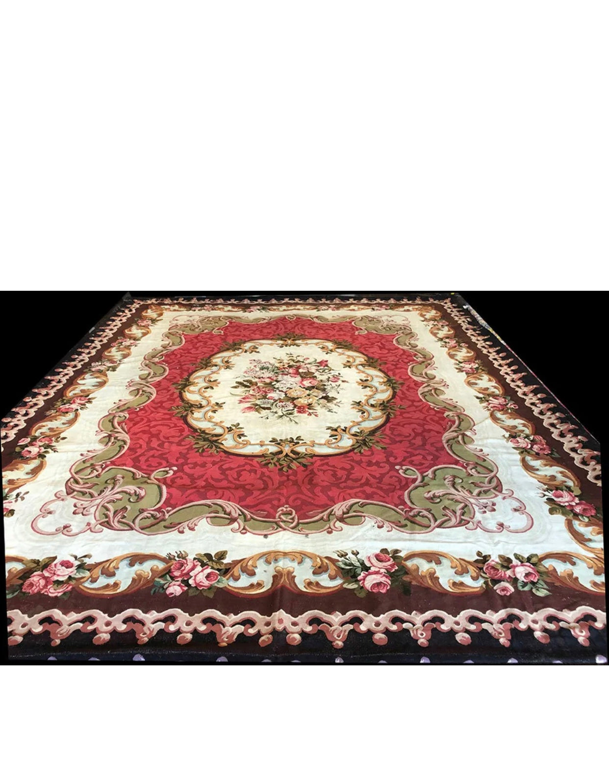 A 19th Century Palatial Size French Aubusson Flat Weave Rug