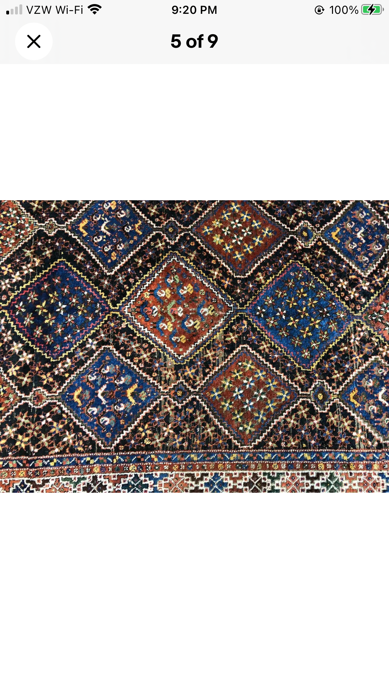 Antique Interesting SW Persian Afshar Rug “Panel Design”