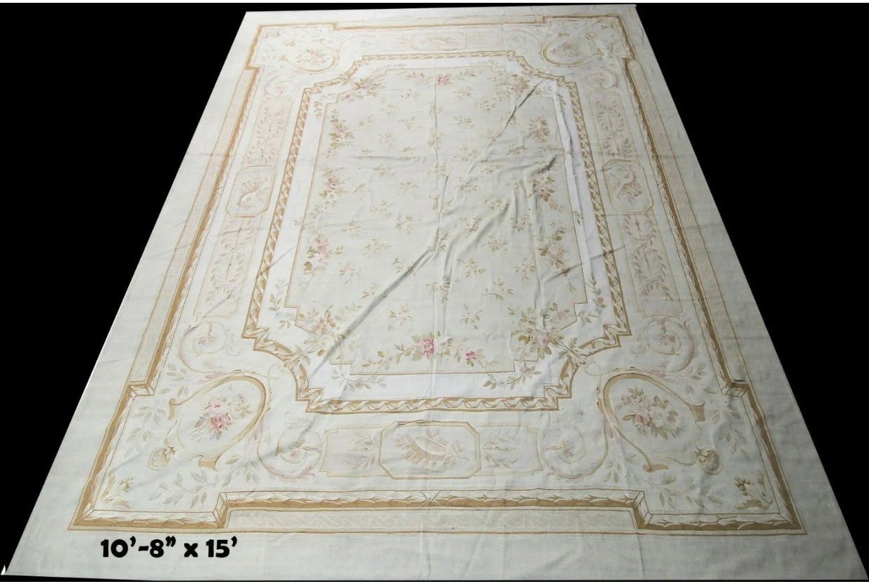 A 19th Century Palace Size 11’x 15’ French Aubusson Rug